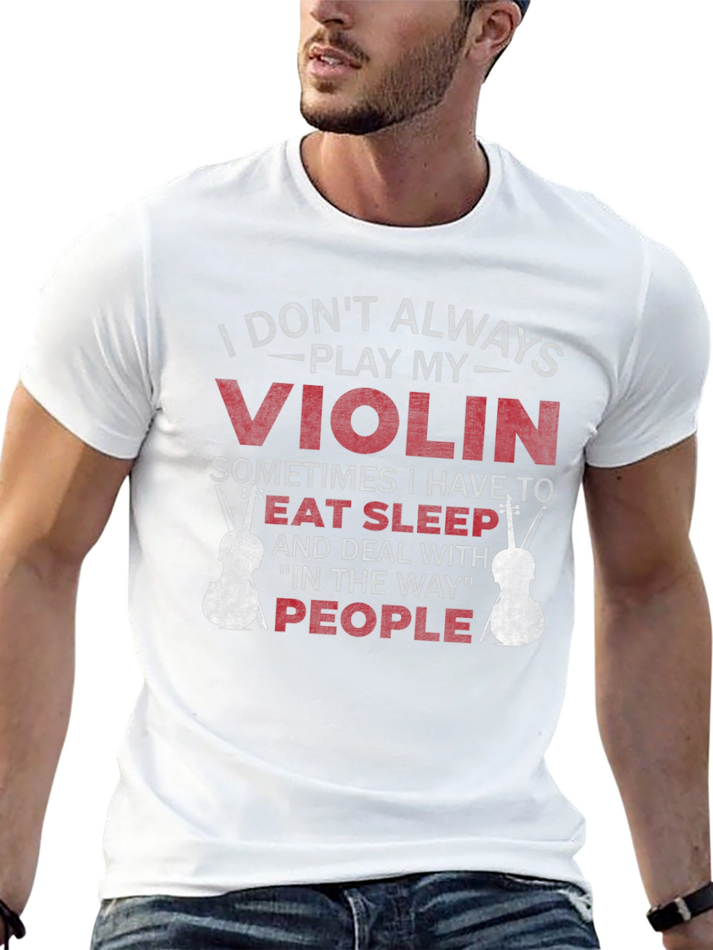 Violin Player T-Shirt - Eat Sleep People Funny Tee