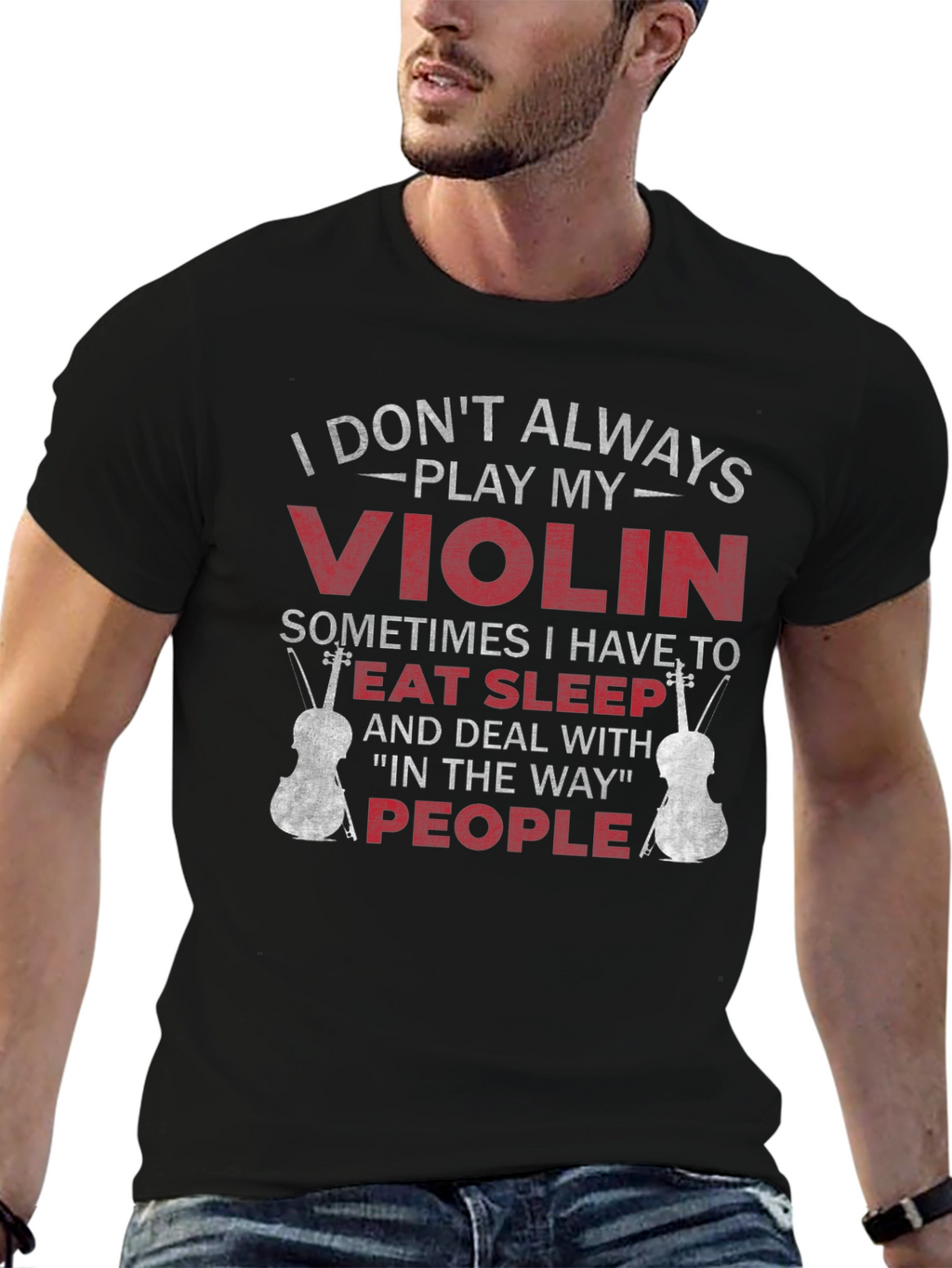 Violin Player T-Shirt - Eat Sleep People Funny Tee