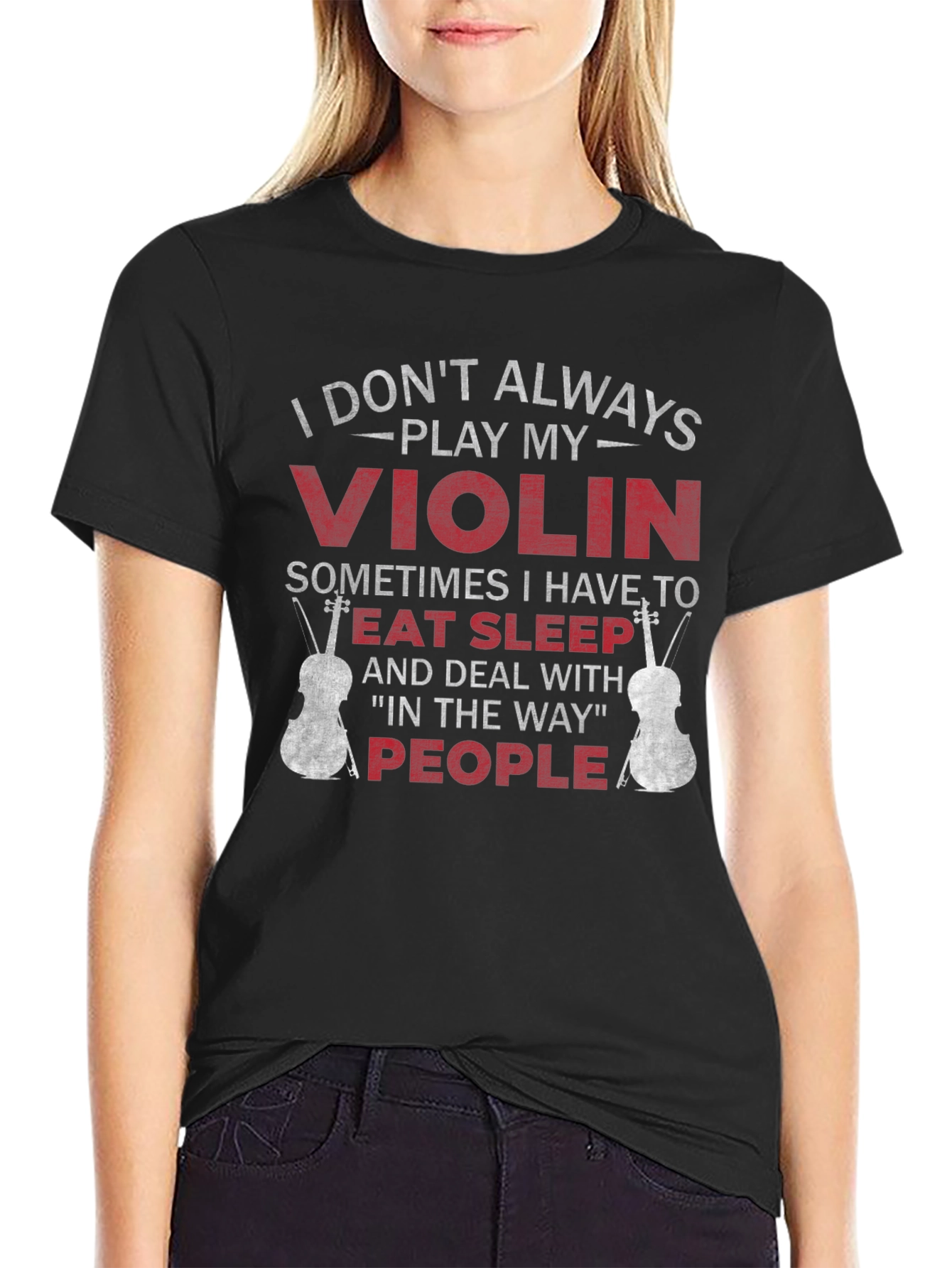 Violin Player T-Shirt - Eat Sleep People Funny Tee