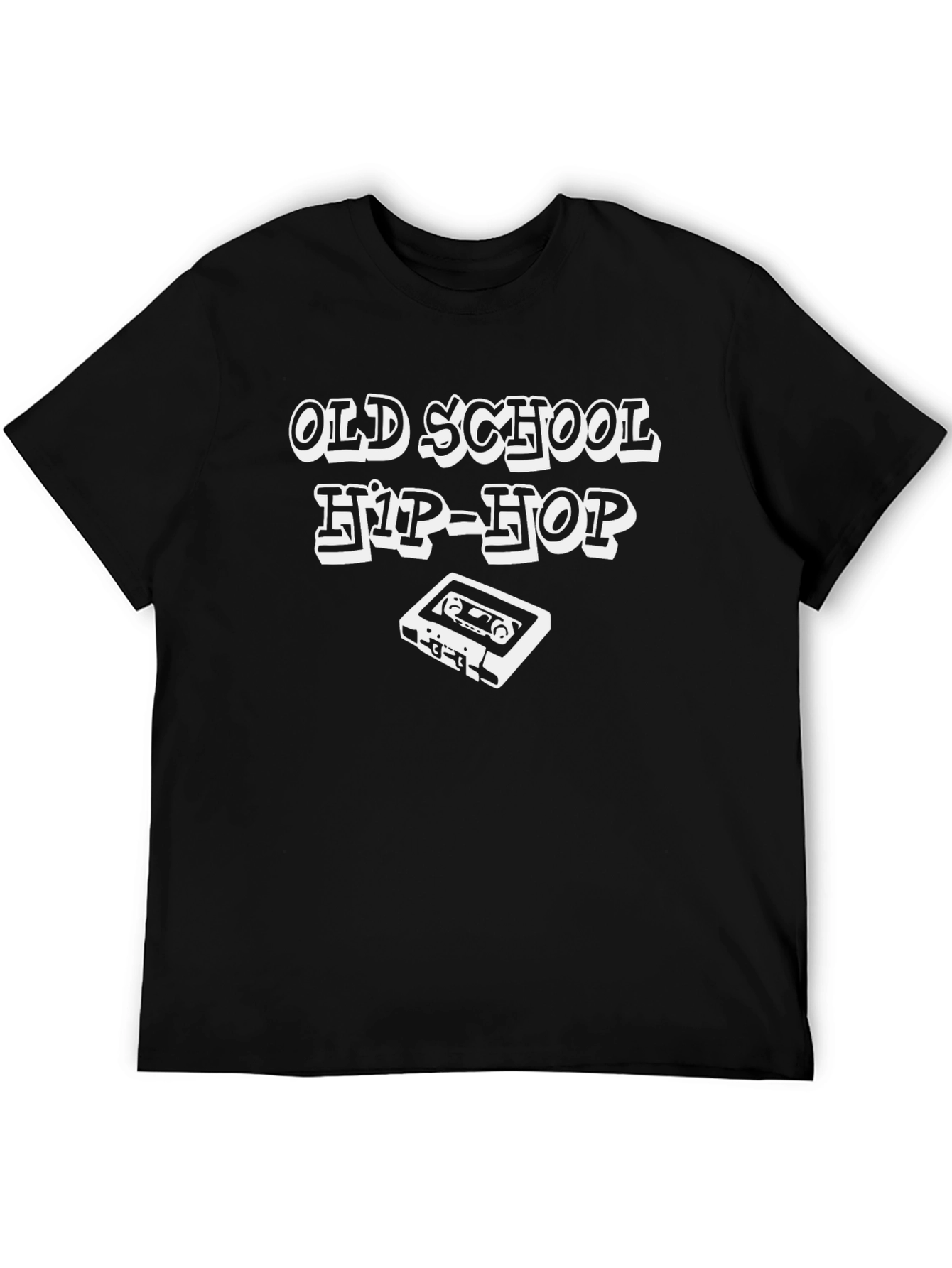 Old School Hip-Hop Cassette Tape Graphic T-Shirt