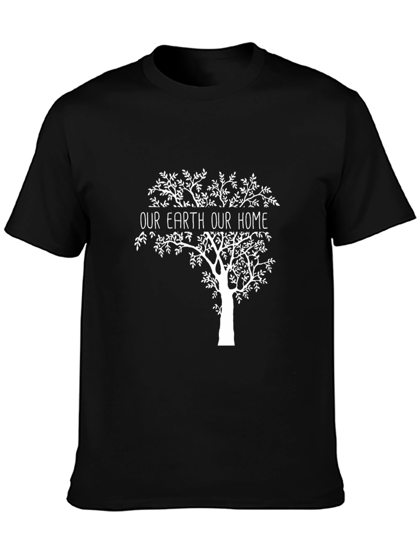 Our Earth Our Home Tree Graphic T-Shirt