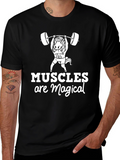 Muscles Are Magical Graphic Tee - Black