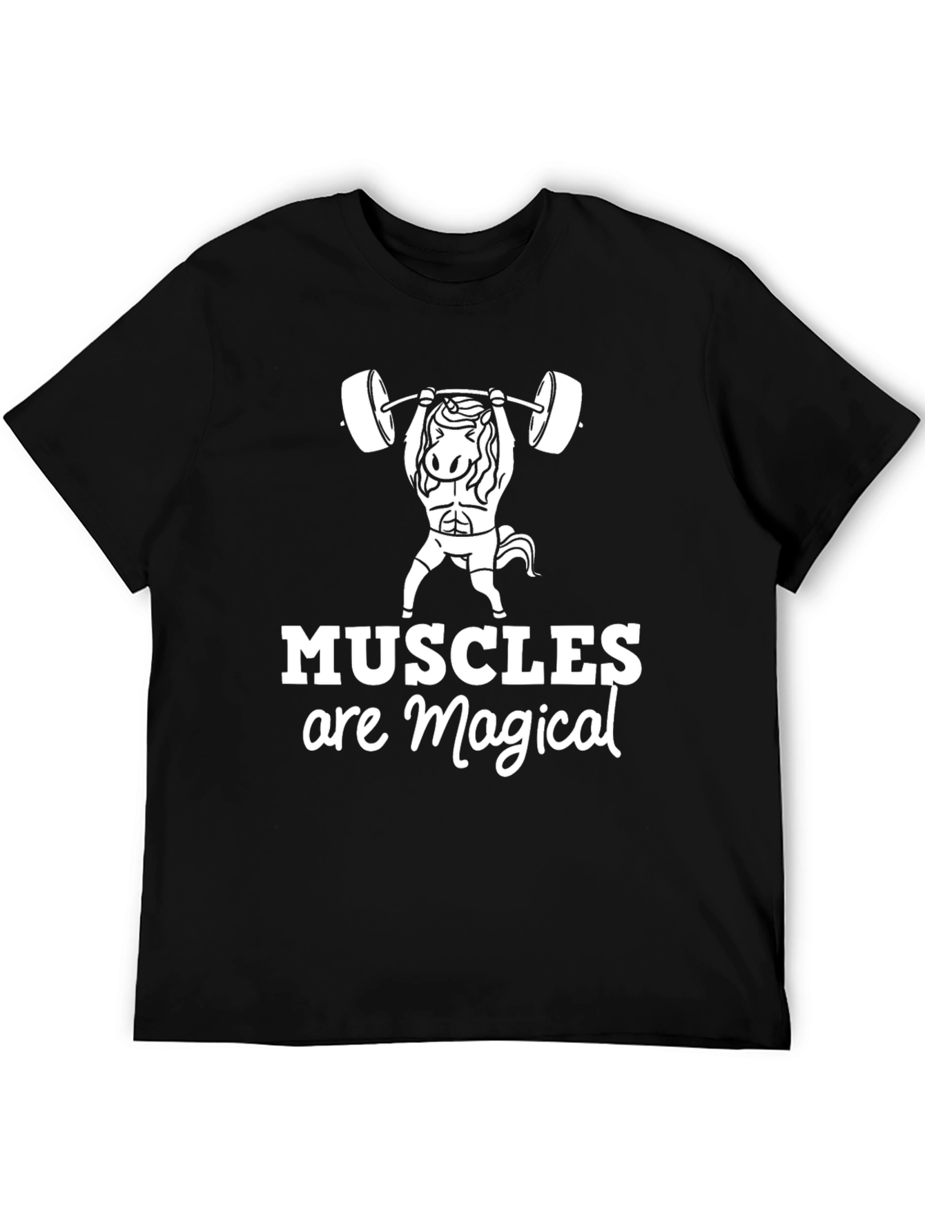 Muscles Are Magical Graphic Tee - Black