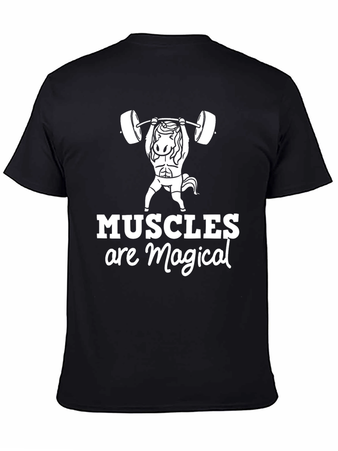 Muscles Are Magical Graphic Tee - Black