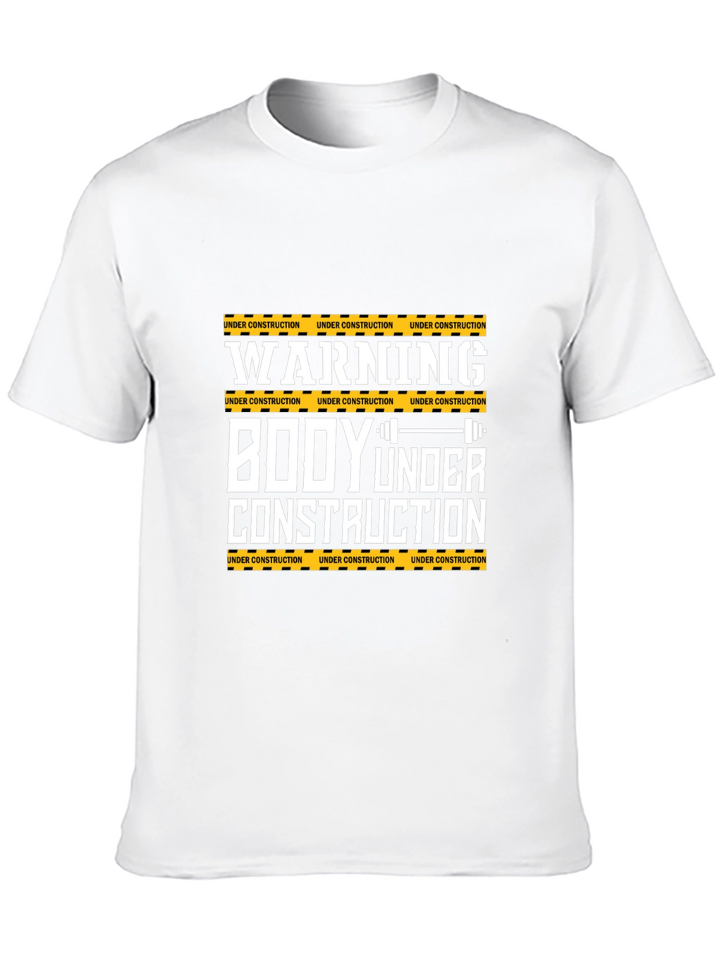 Warning Body Under Construction Graphic Tee