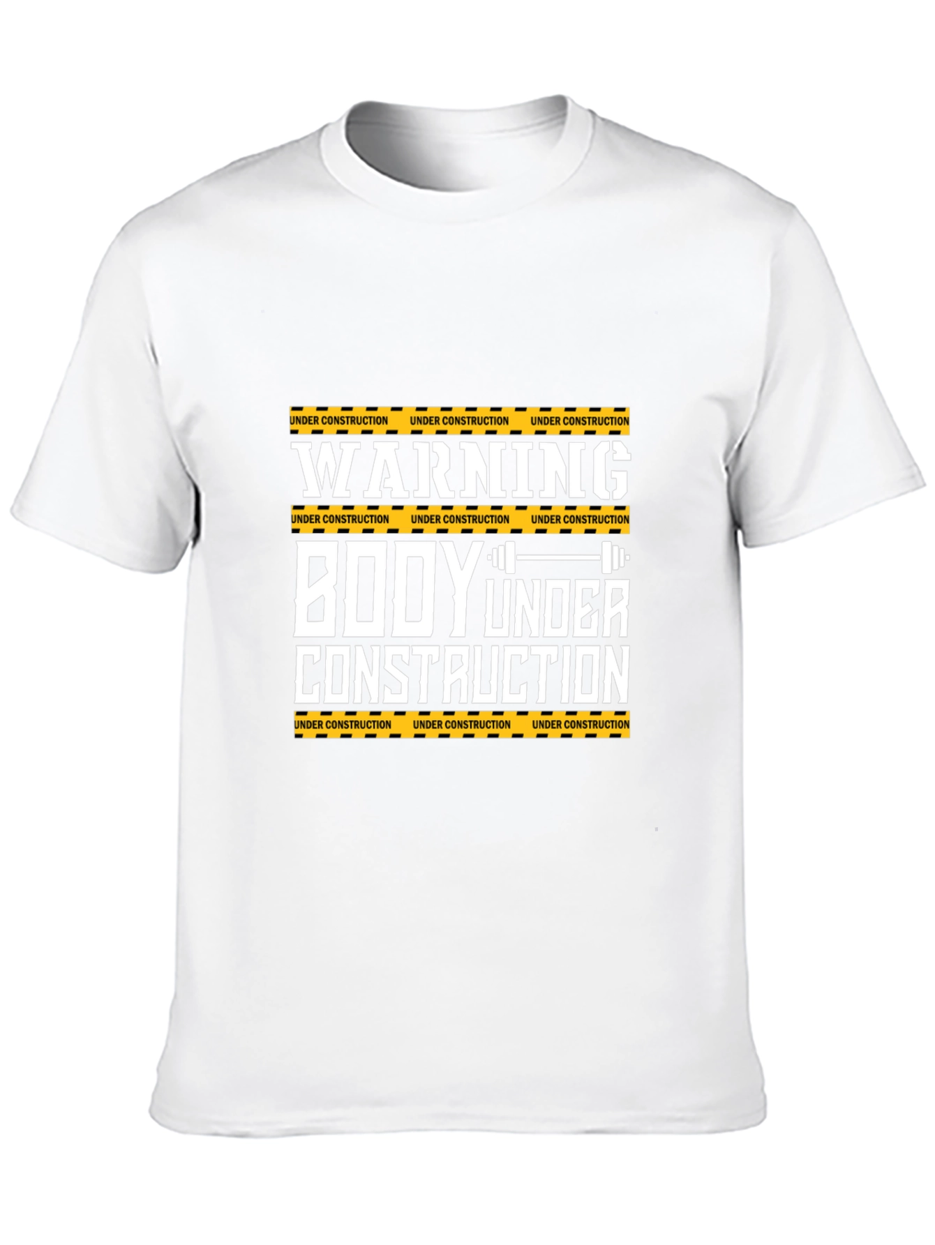 Warning Body Under Construction Graphic Tee