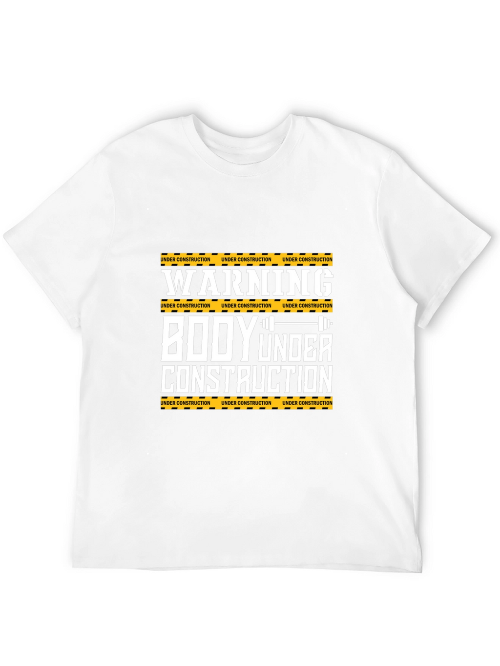 Warning Body Under Construction Graphic Tee
