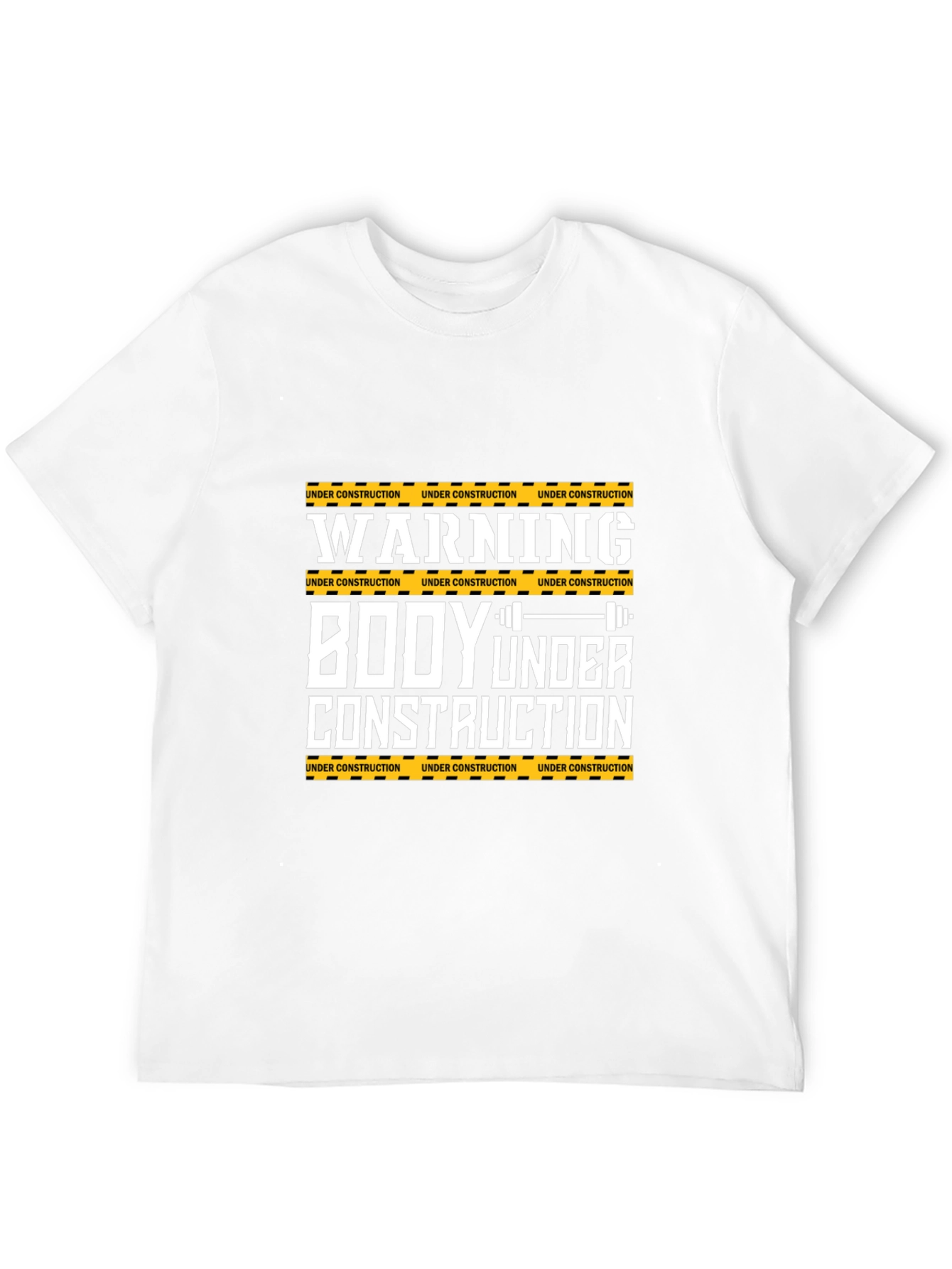 Warning Body Under Construction Graphic Tee