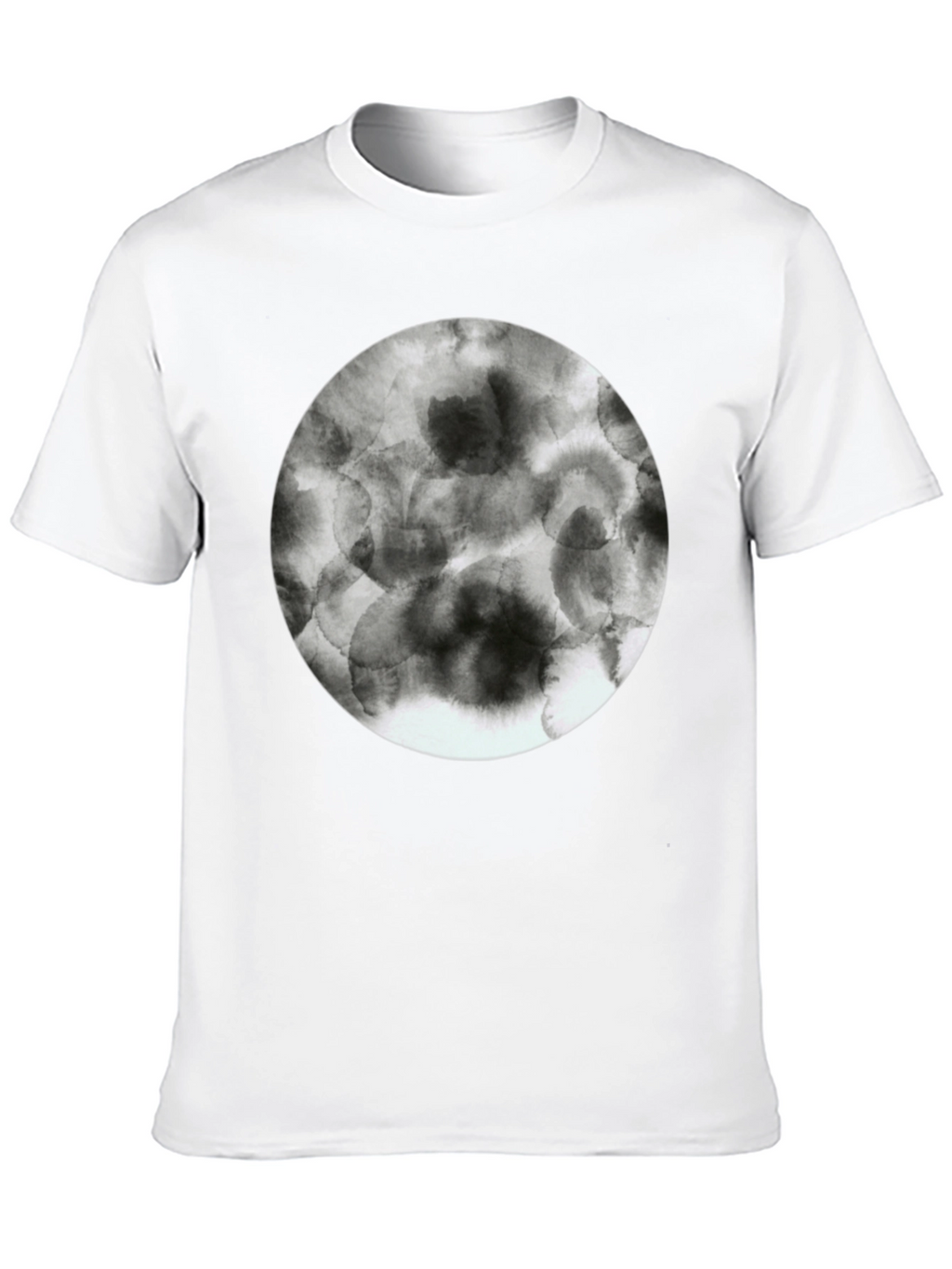 Abstract Circle Graphic Tee - Modern Style