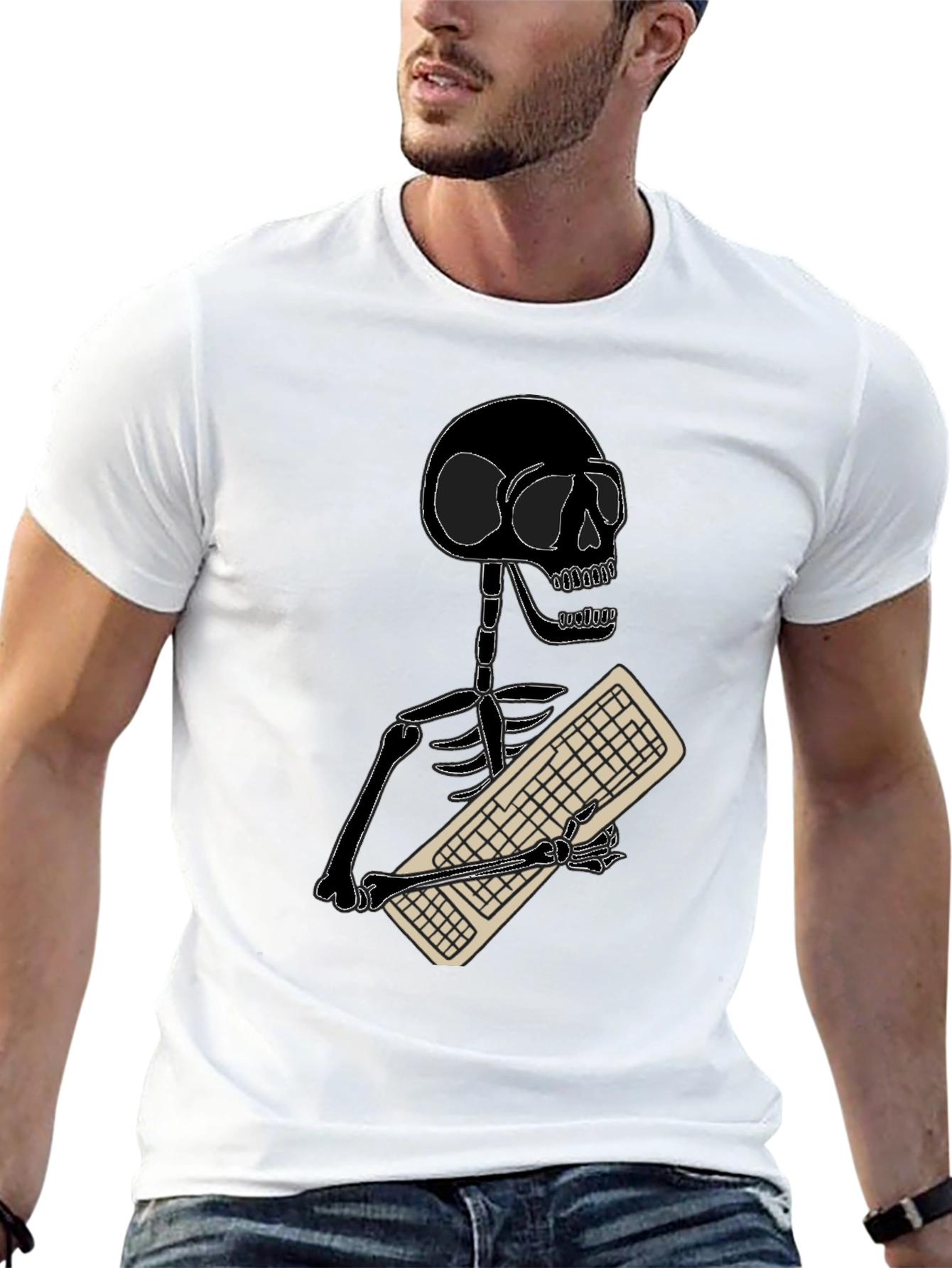 Programmer Skeleton T-Shirt - Funny Coder Tee
