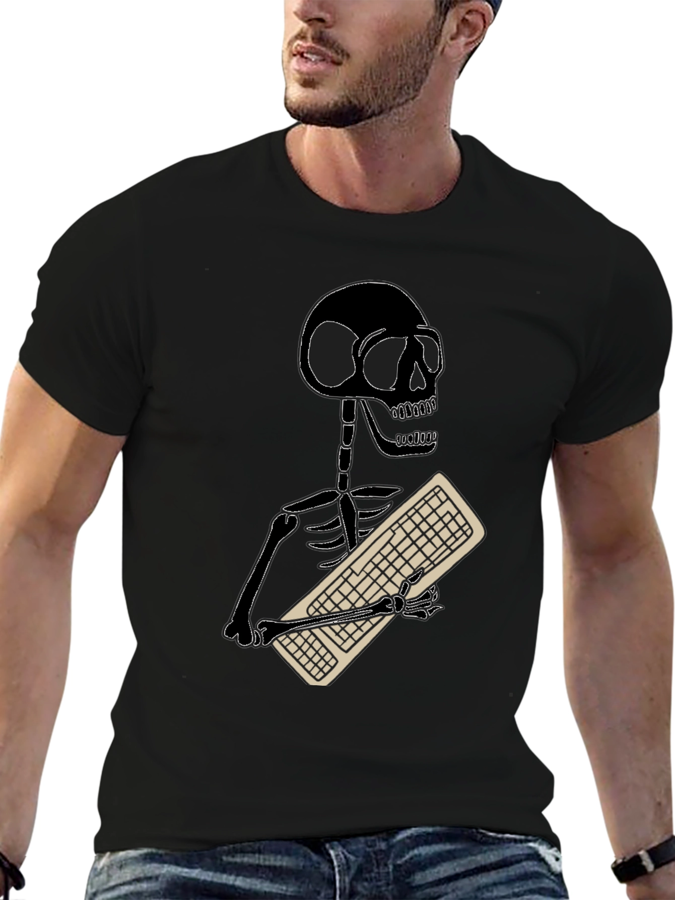 Programmer Skeleton T-Shirt - Funny Coder Tee