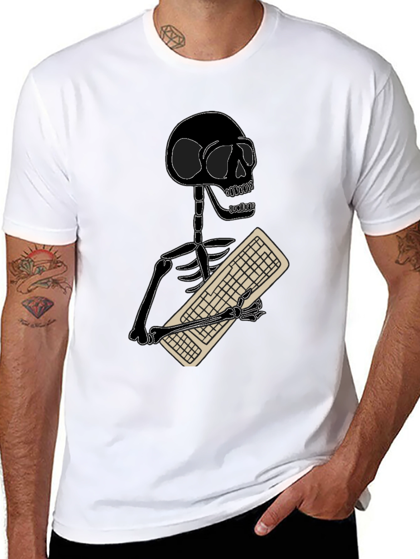 Programmer Skeleton T-Shirt - Funny Coder Tee