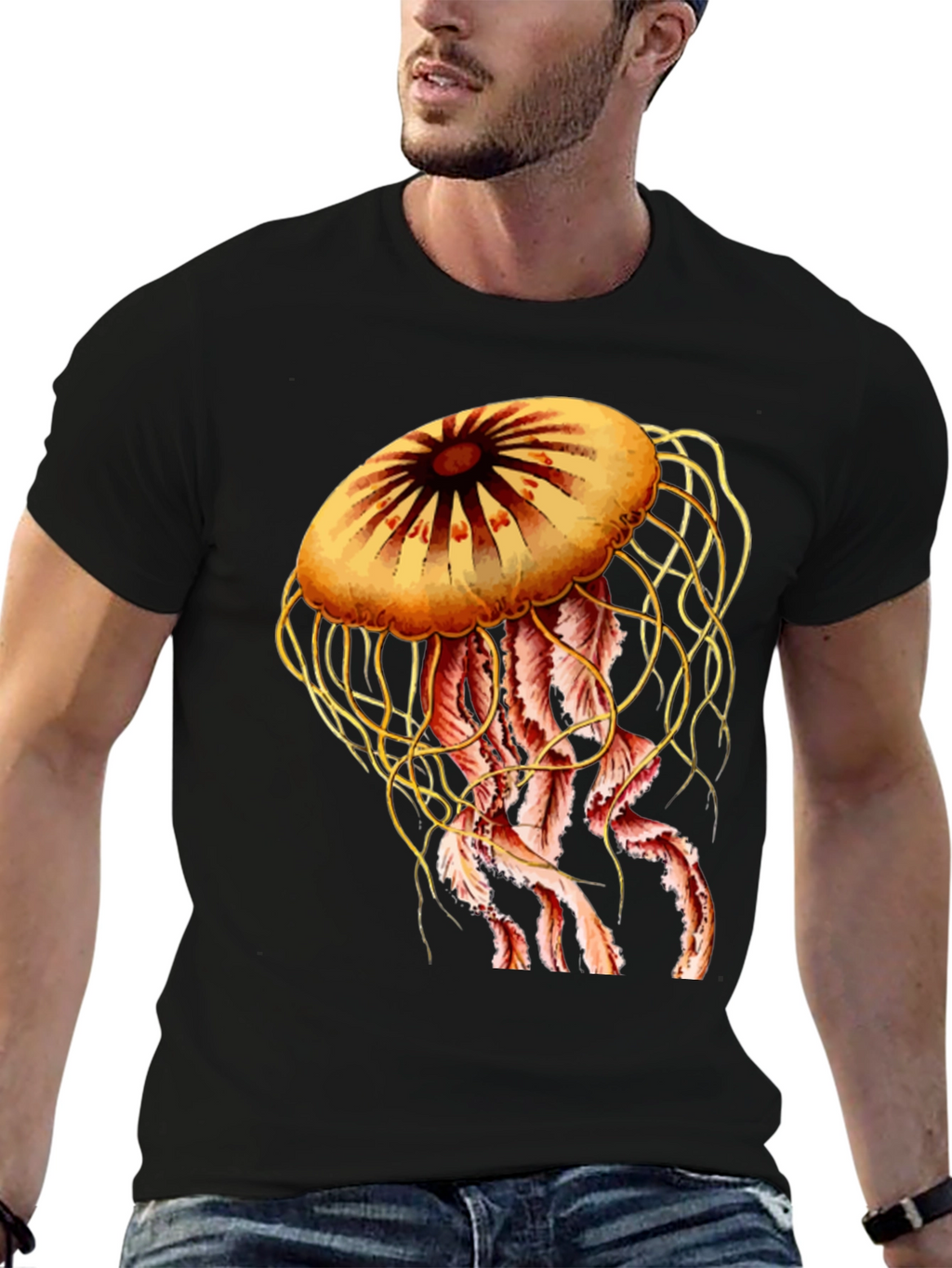 Jellyfish Graphic Print Tee - Unique Design