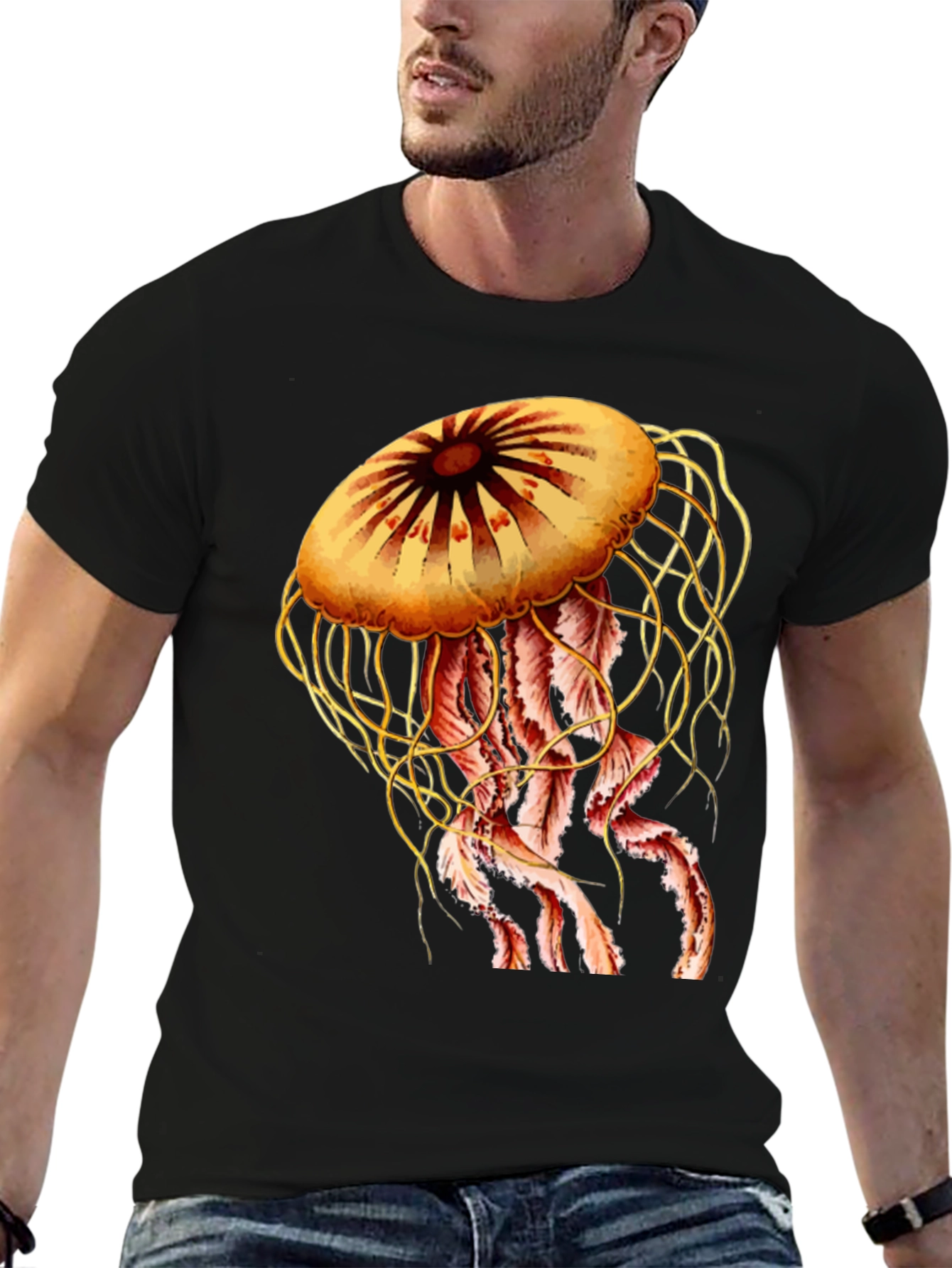 Jellyfish Graphic Print Tee - Unique Design