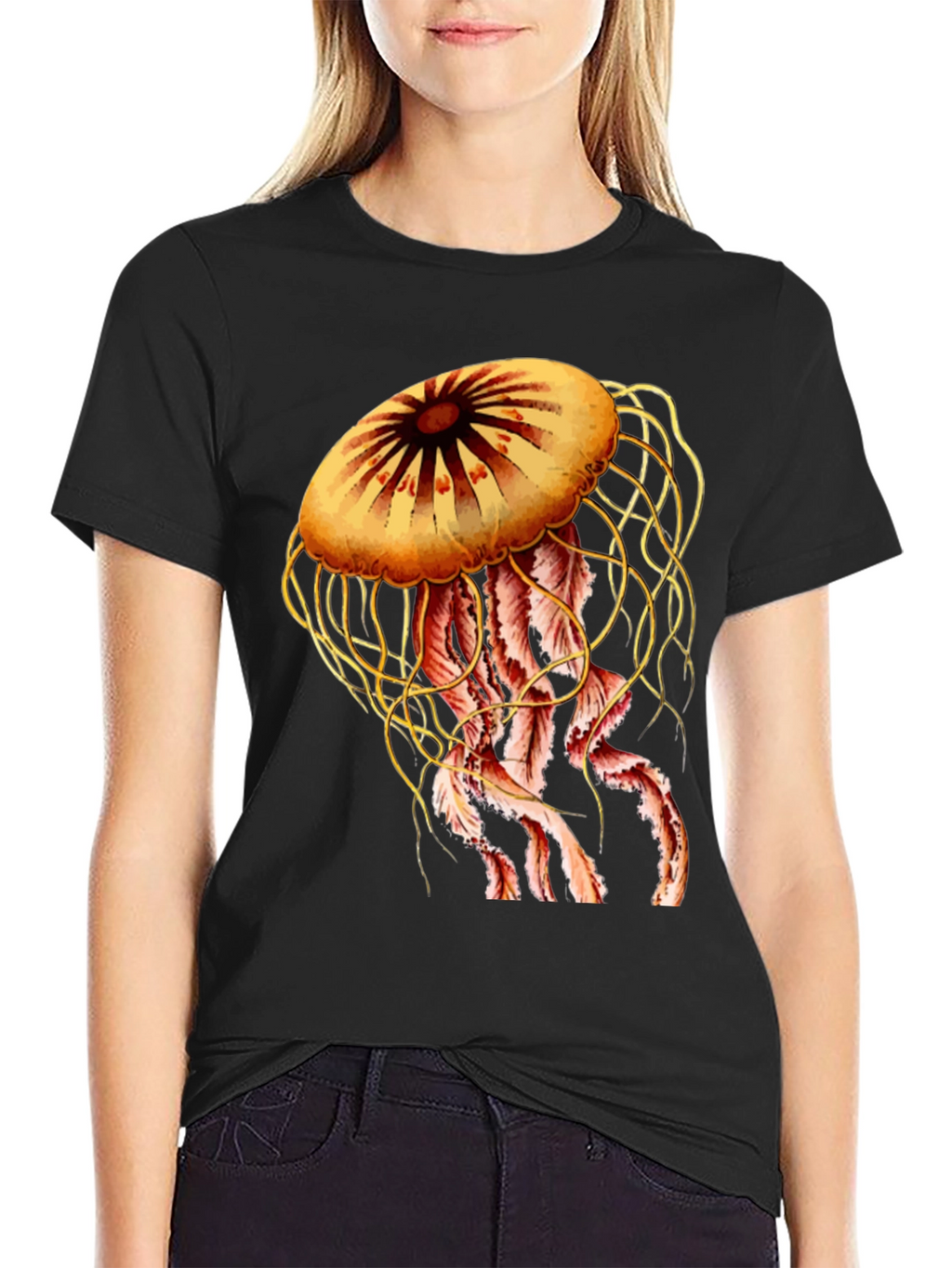 Jellyfish Graphic Print Tee - Unique Design