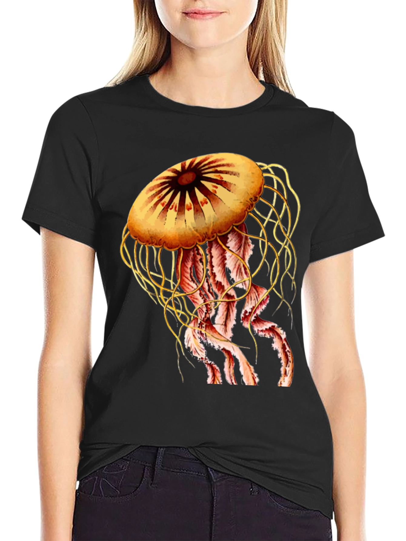 Jellyfish Graphic Print Tee - Unique Design