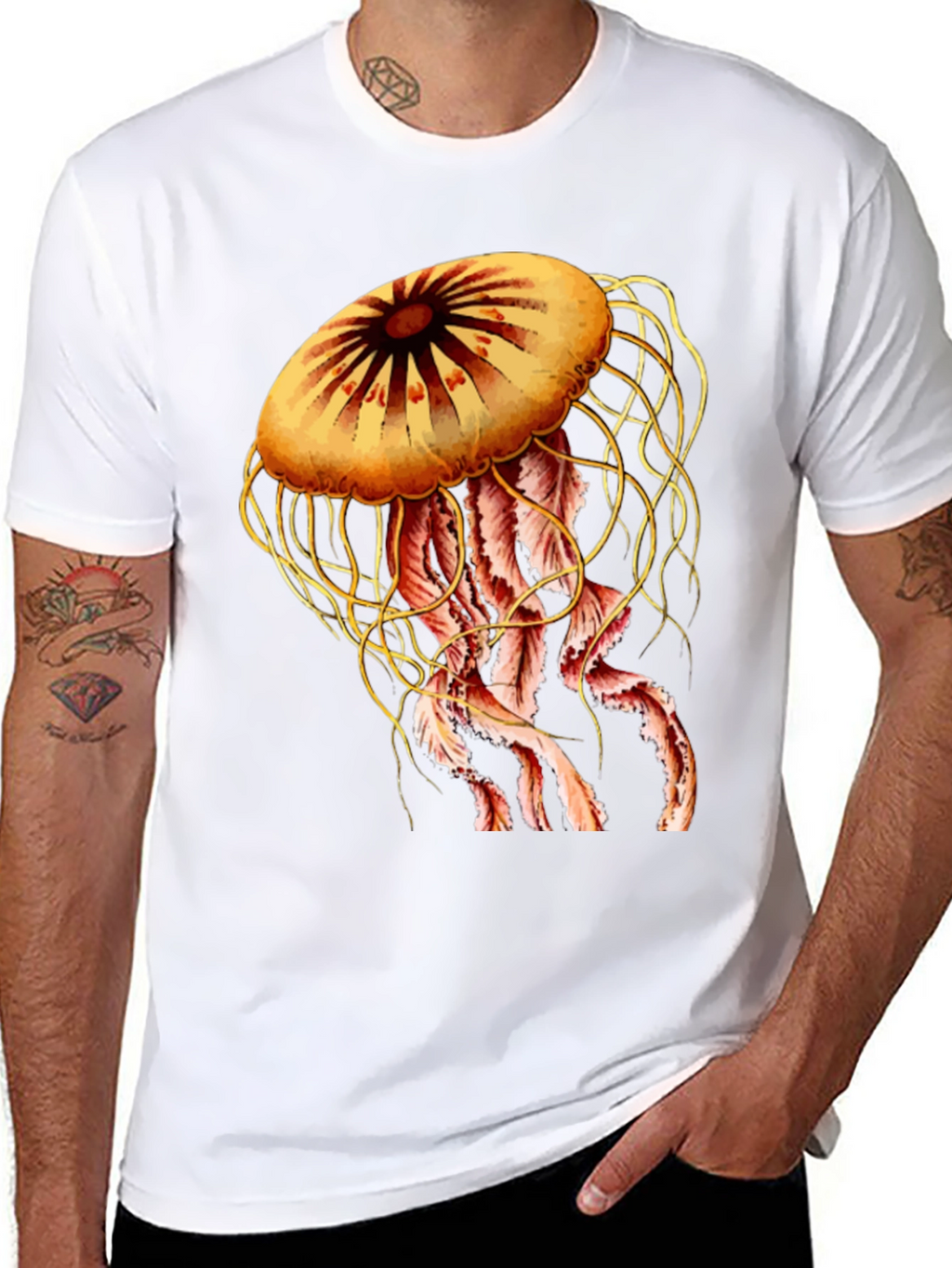 Jellyfish Graphic Print Tee - Unique Design