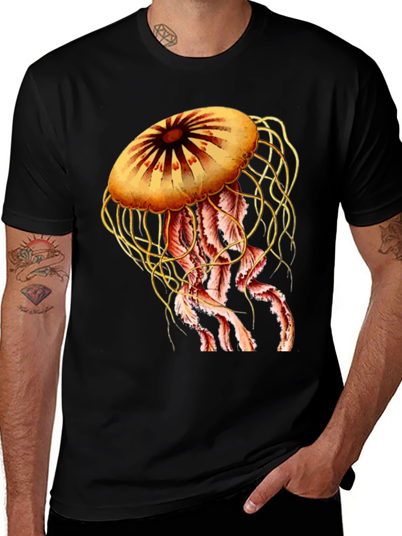 Jellyfish Graphic Print Tee - Unique Design