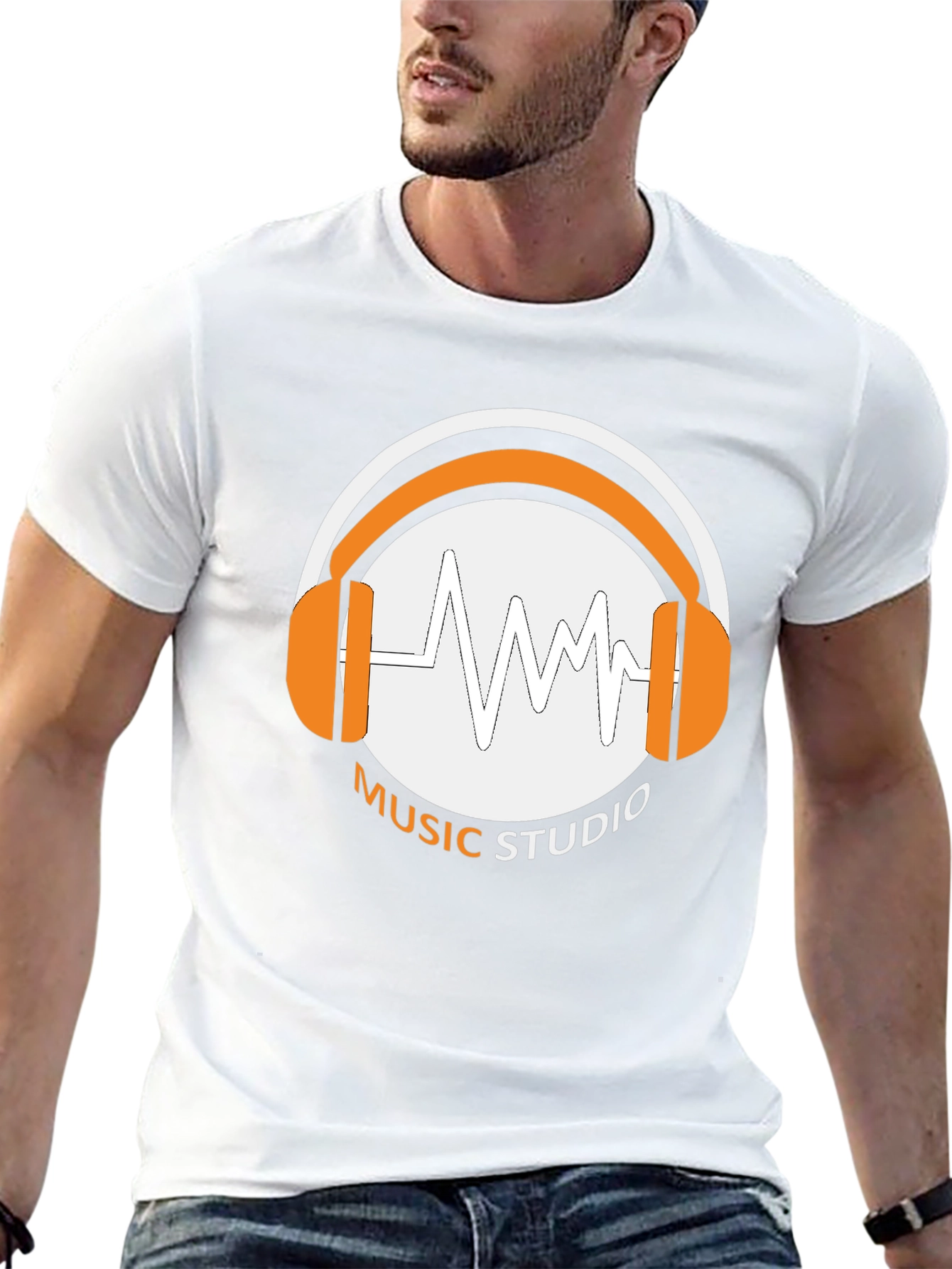 Music Studio T-Shirt - Black Graphic Tee