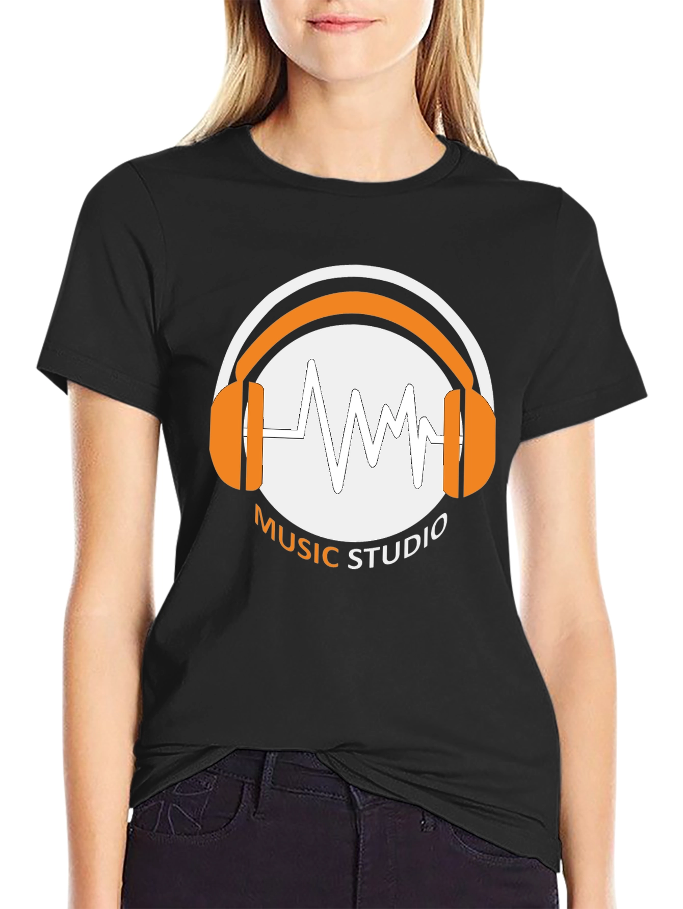 Music Studio T-Shirt - Black Graphic Tee