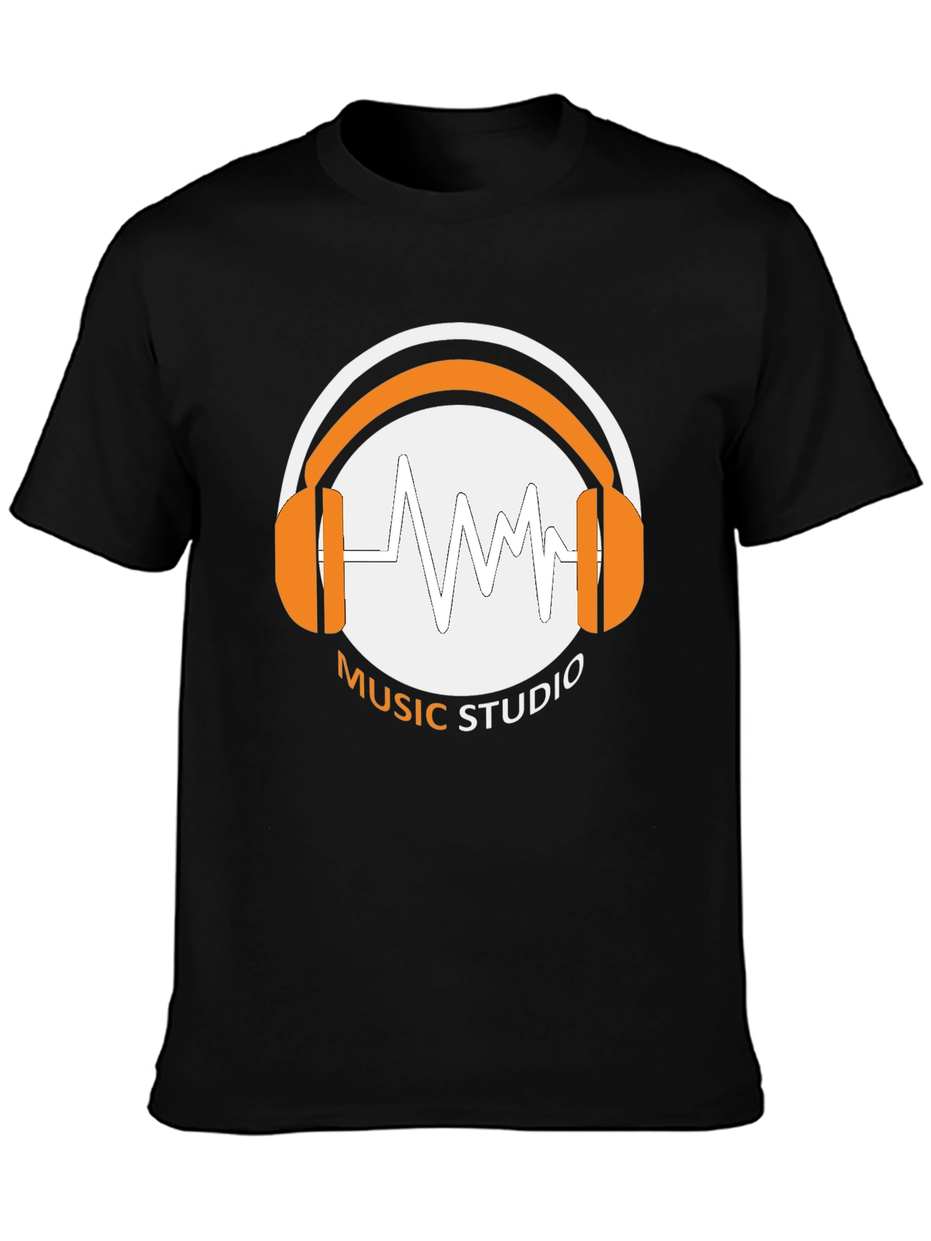 Music Studio T-Shirt - Black Graphic Tee