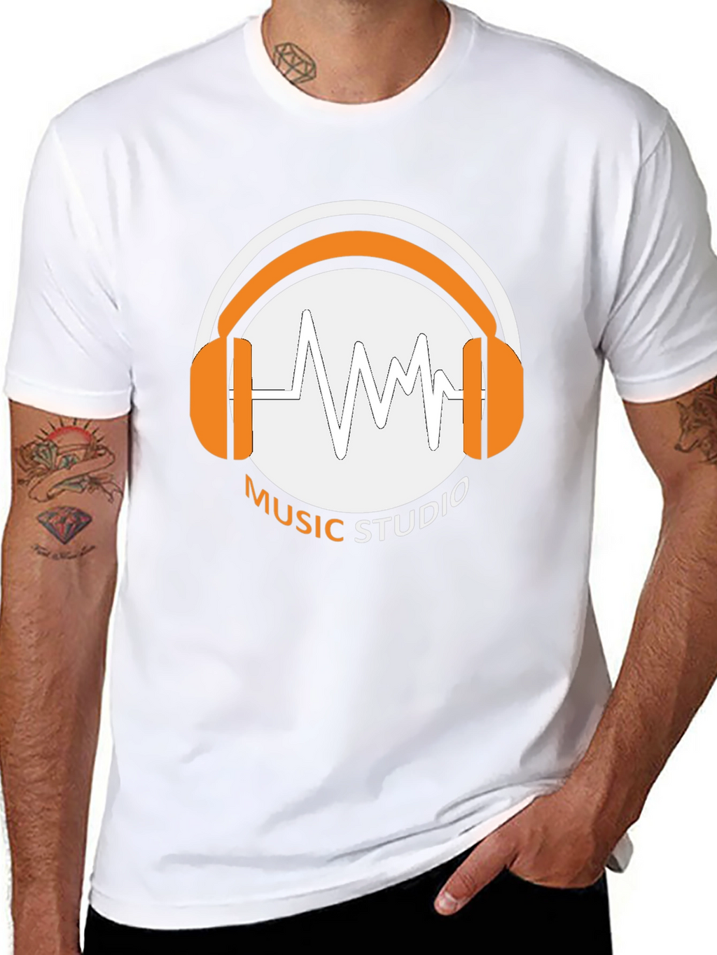 Music Studio T-Shirt - Black Graphic Tee