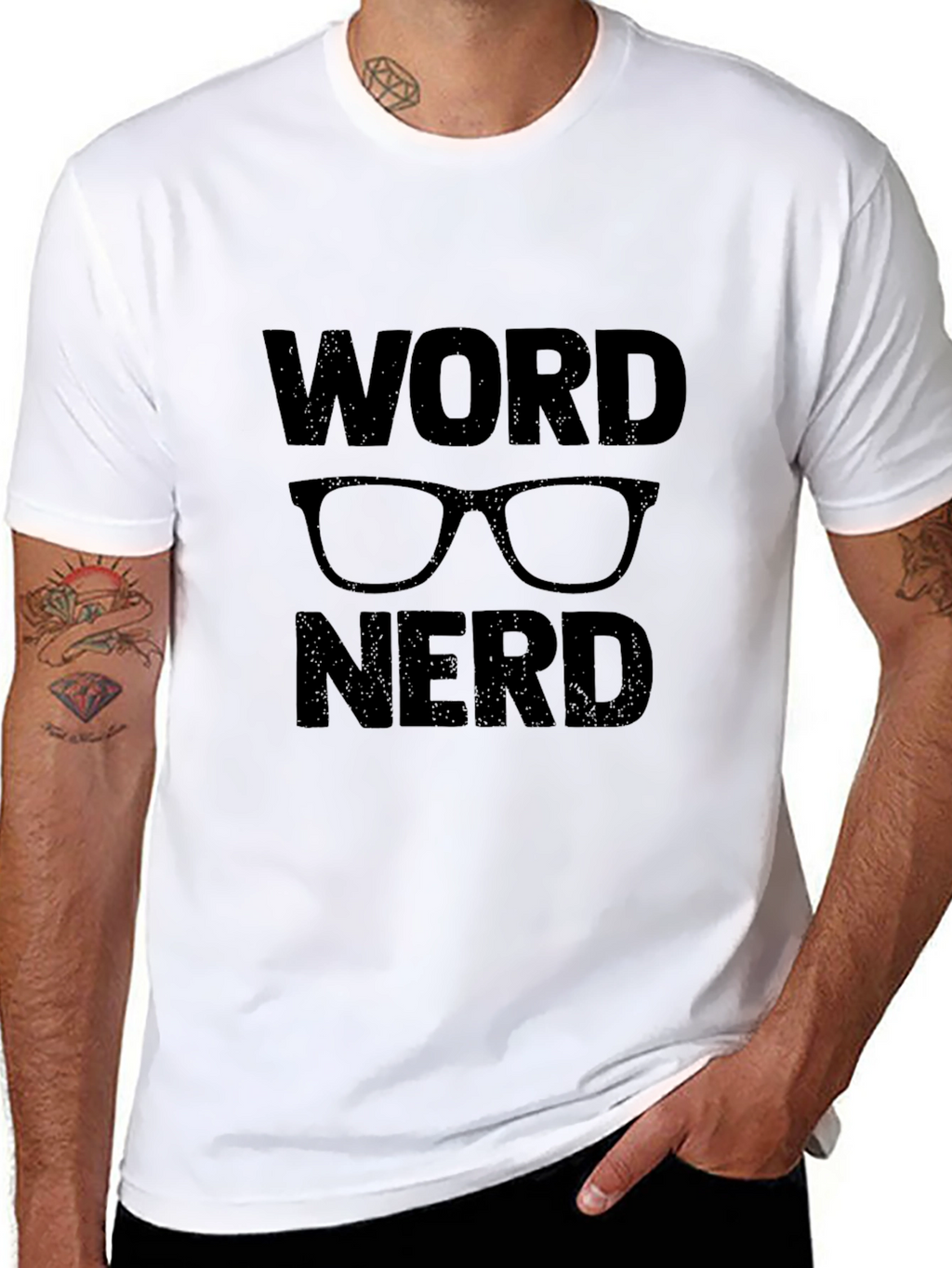 Word Nerd Graphic T-Shirt - Black