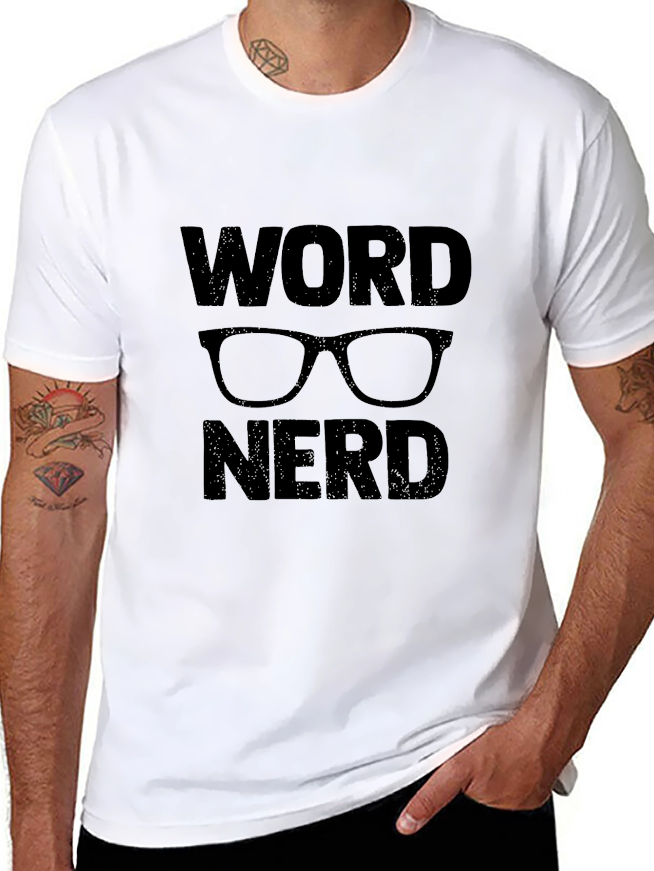 Word Nerd Graphic T-Shirt - Black