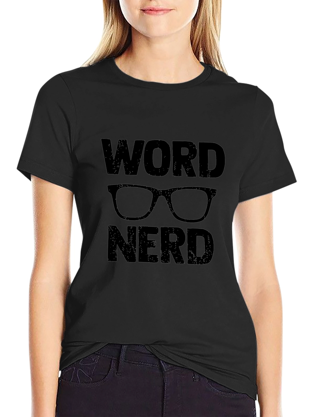 Word Nerd Graphic T-Shirt - Black