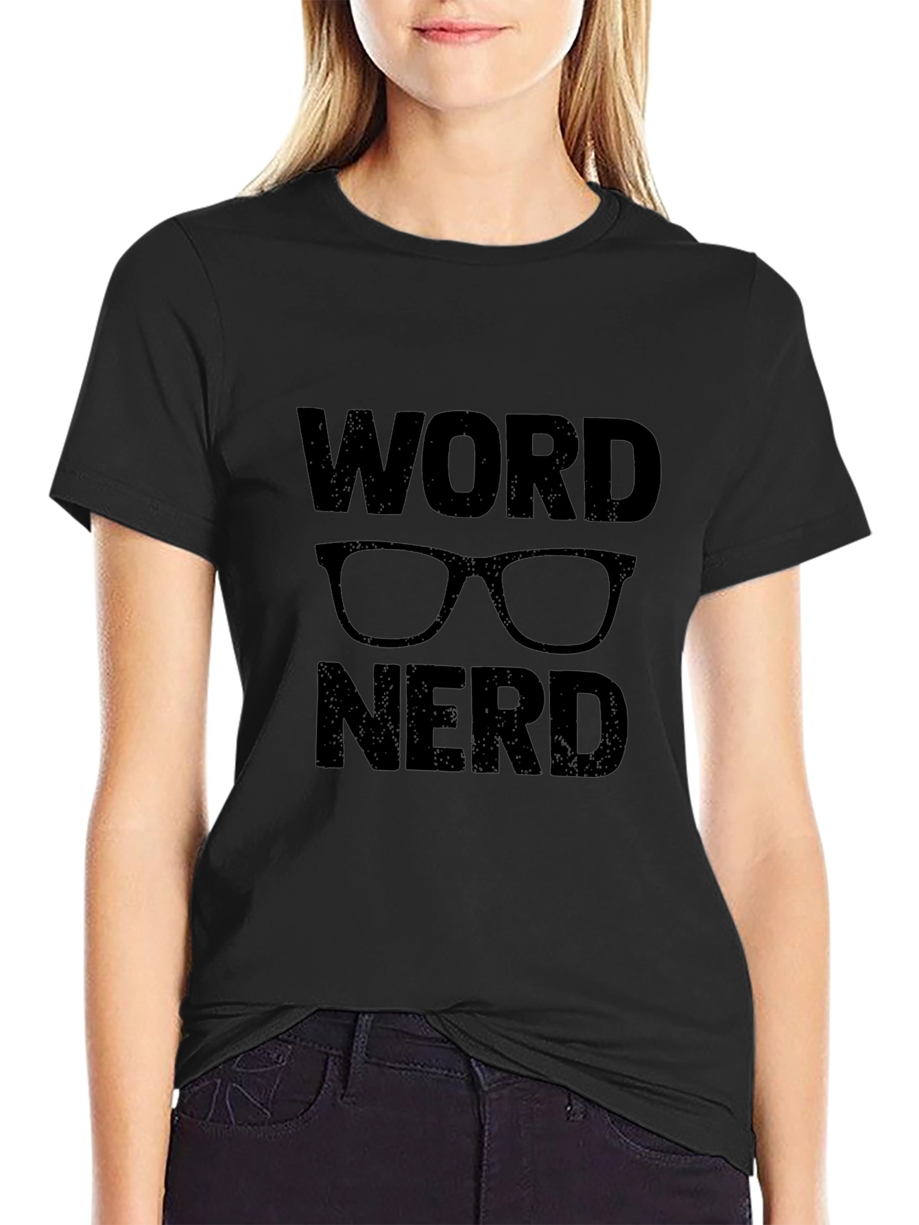 Word Nerd Graphic T-Shirt - Black