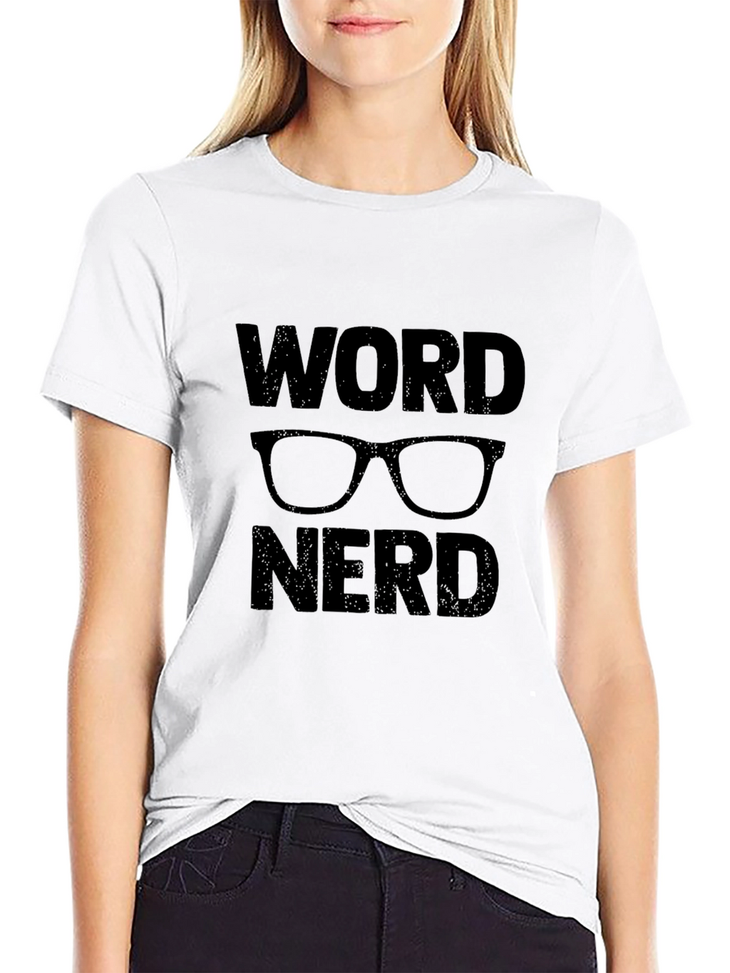 Word Nerd Graphic T-Shirt - Black