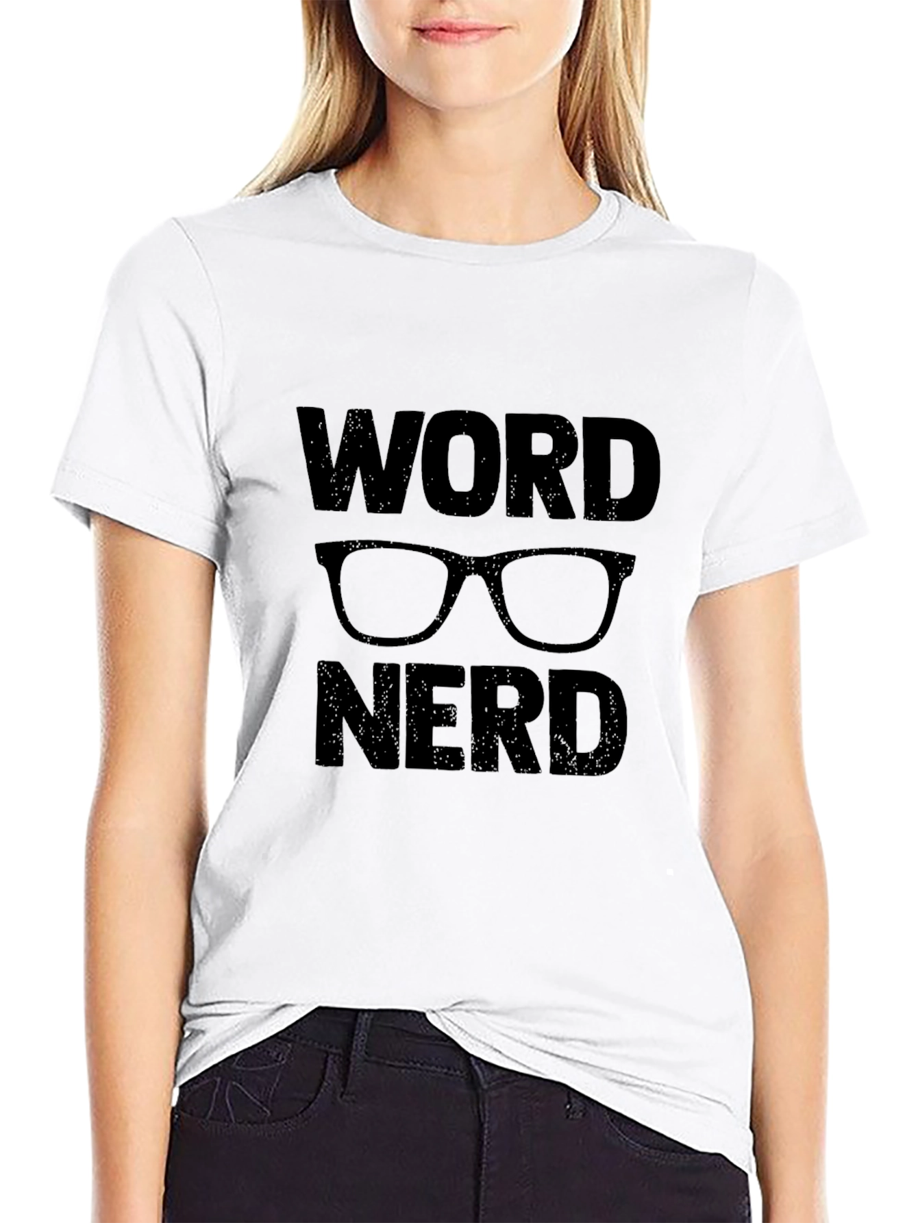 Word Nerd Graphic T-Shirt - Black
