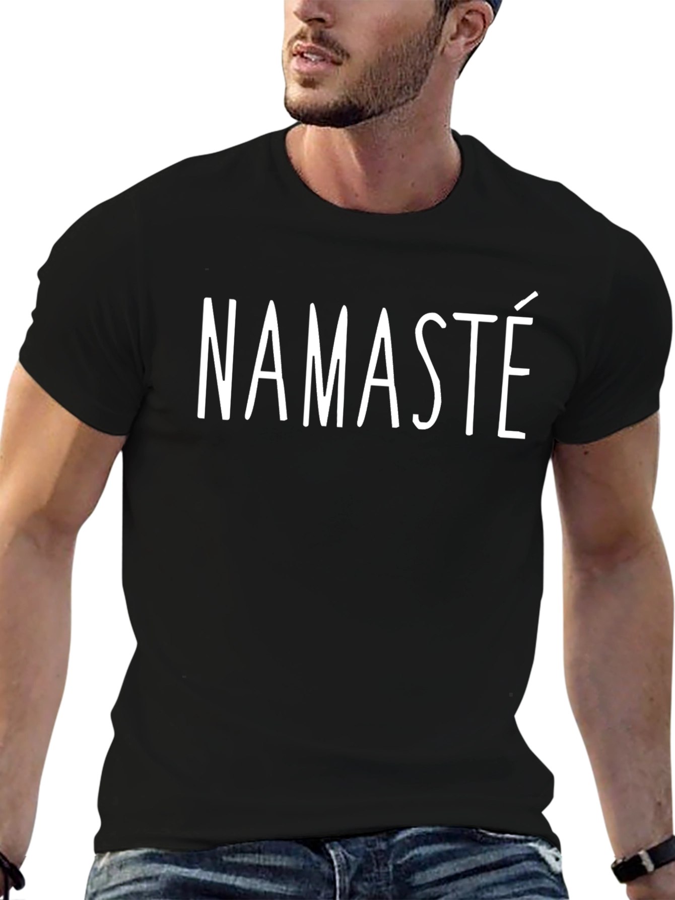 Namaste T-Shirt -  Casual Black Tee