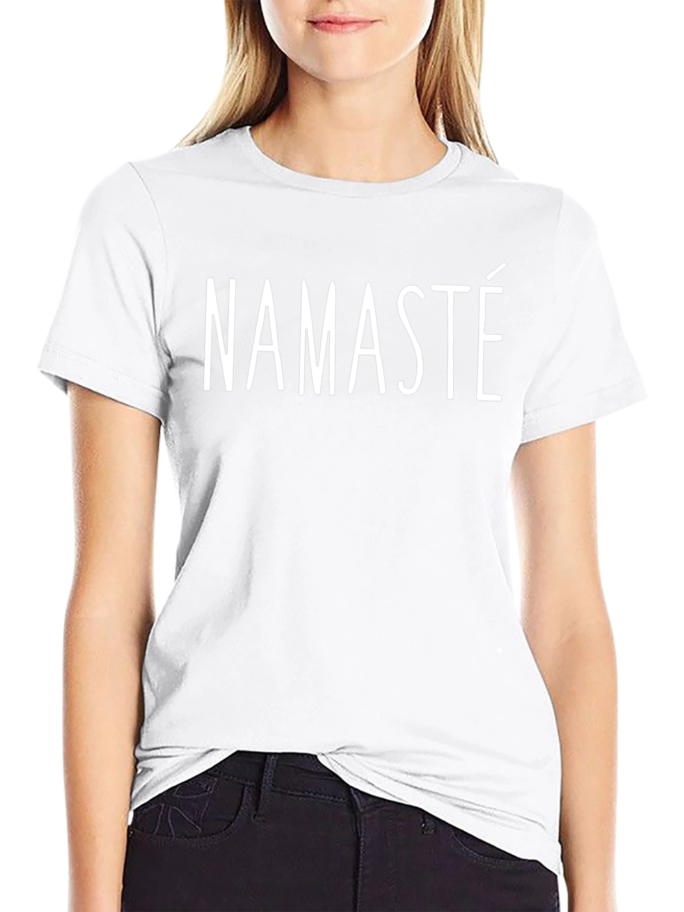 Namaste T-Shirt -  Casual Black Tee