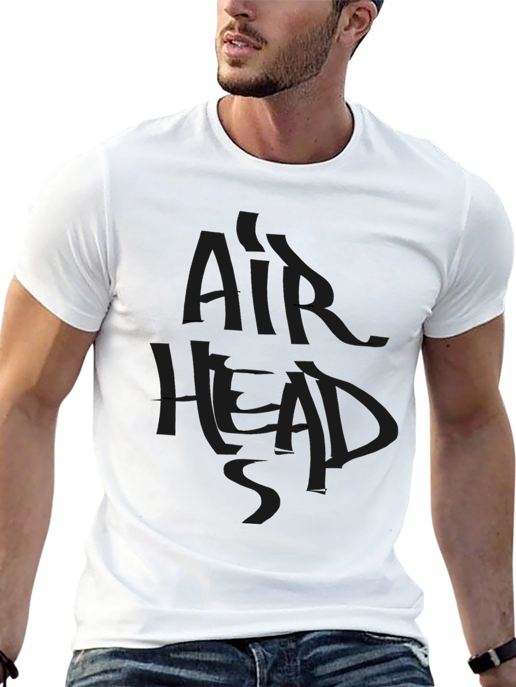Mens Black Airheads Graphic T-Shirt