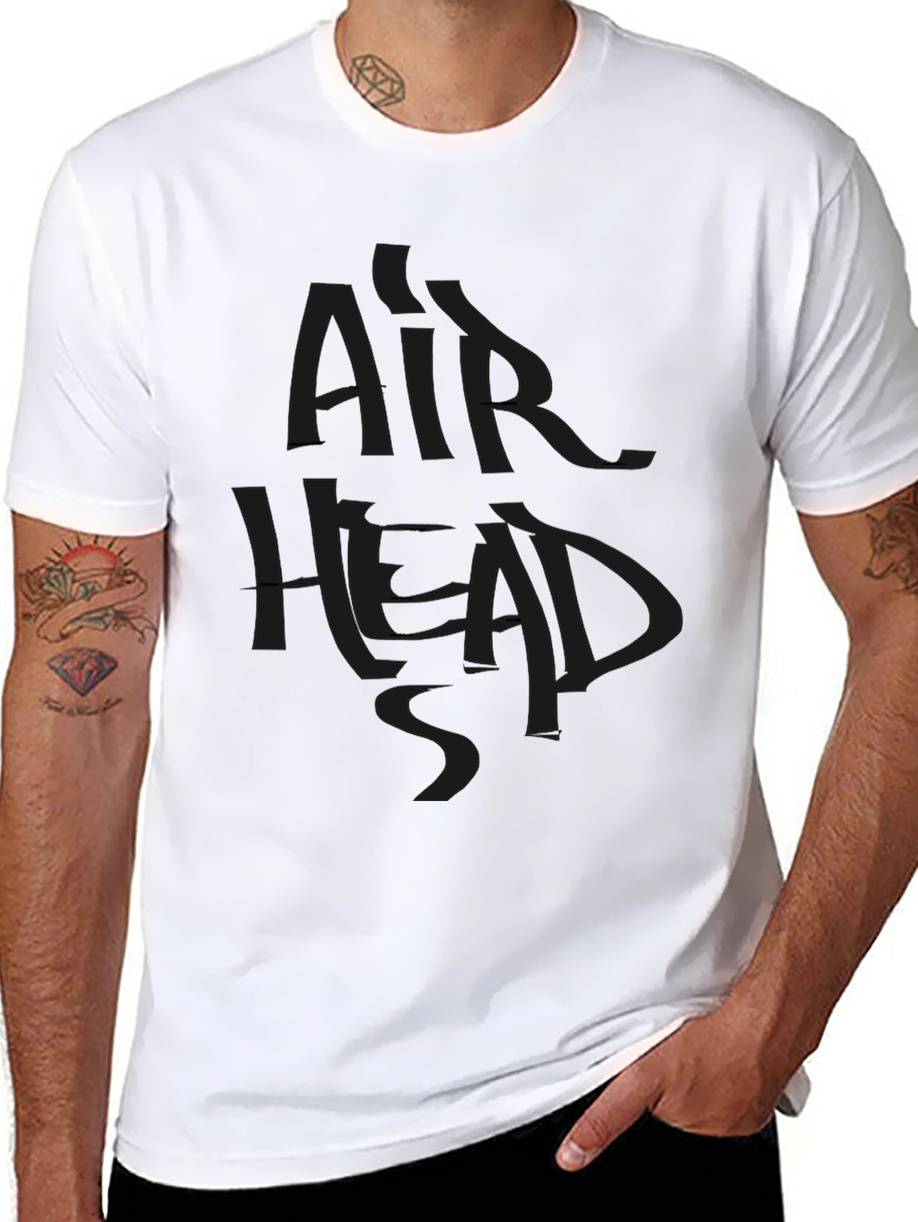 Mens Black Airheads Graphic T-Shirt
