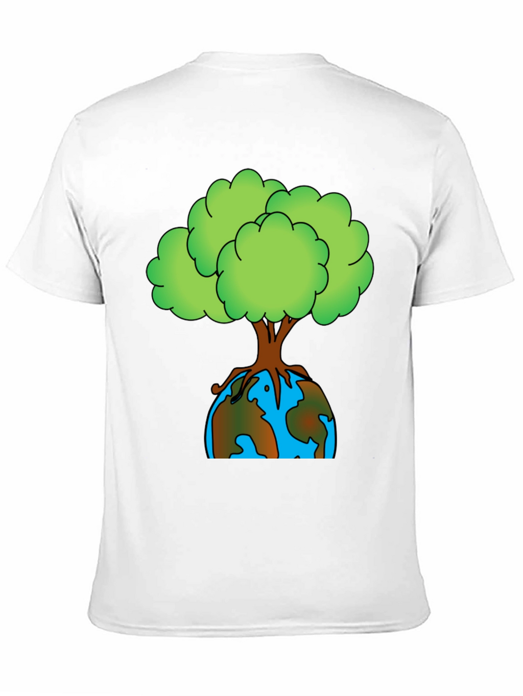 Earth Day Tree Graphic Tee - Black
