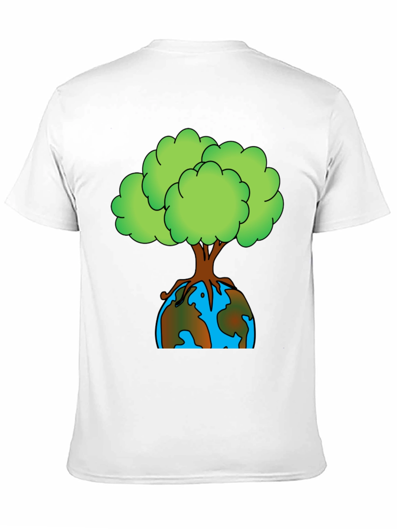 Earth Day Tree Graphic Tee - Black