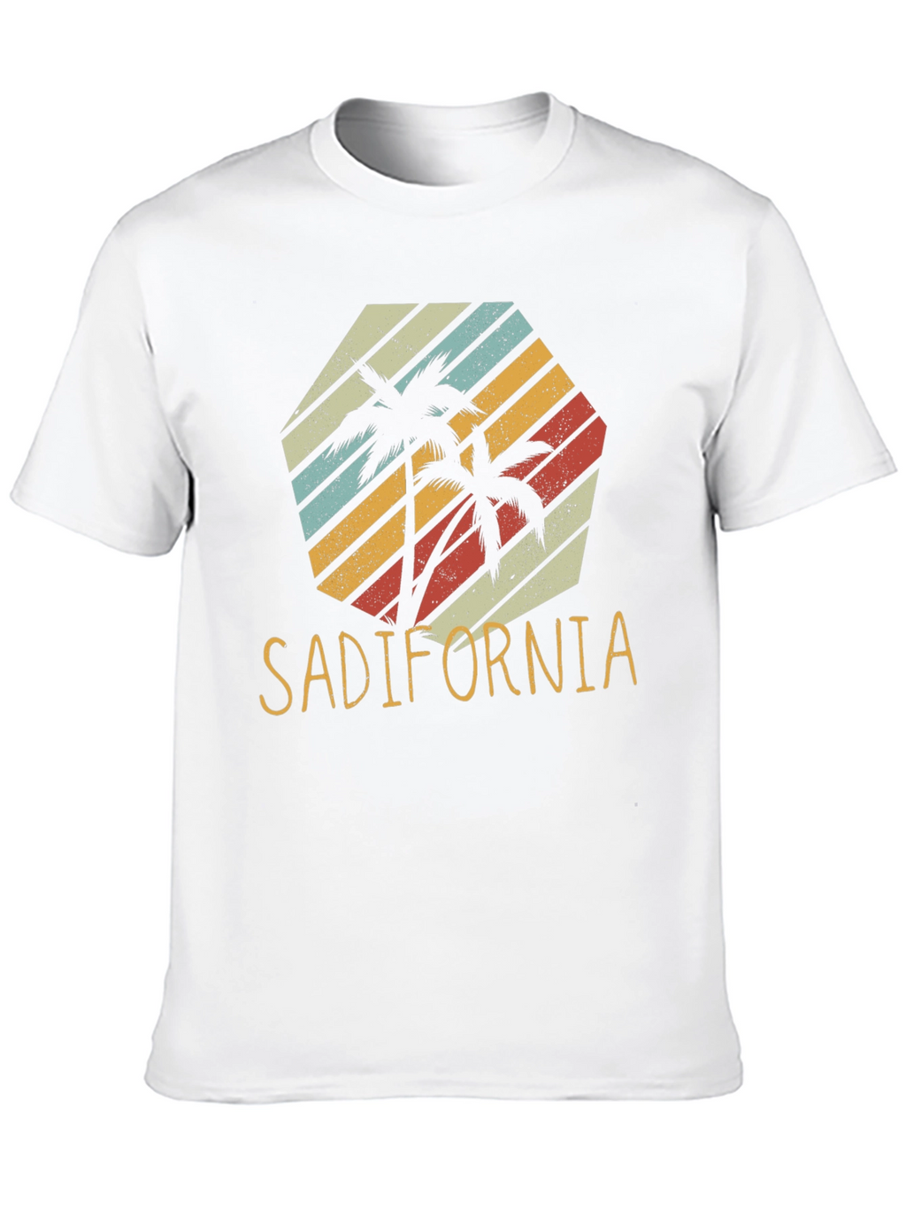 Sadifornia Retro Palm Tree Graphic Tee
