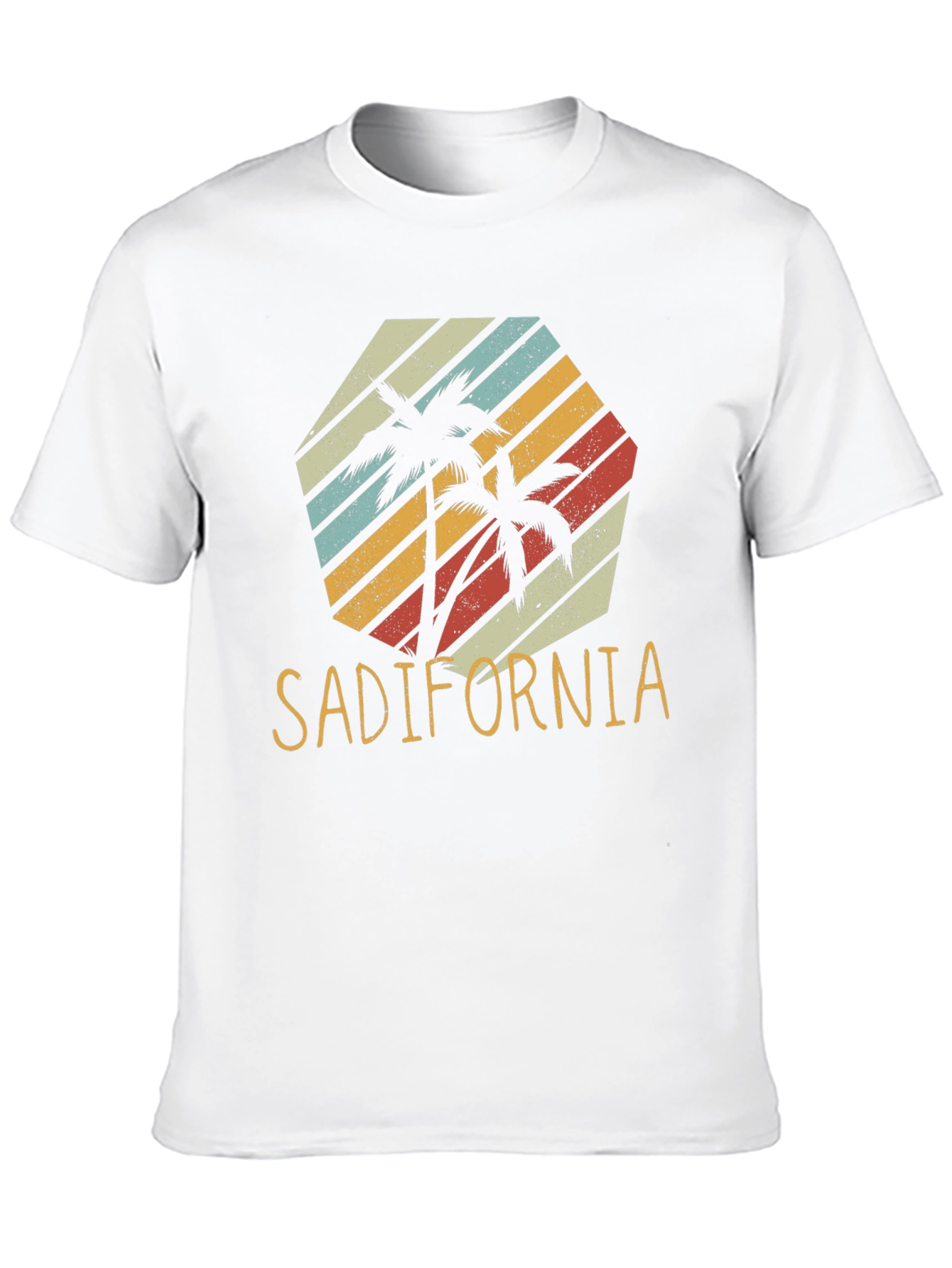 Sadifornia Retro Palm Tree Graphic Tee