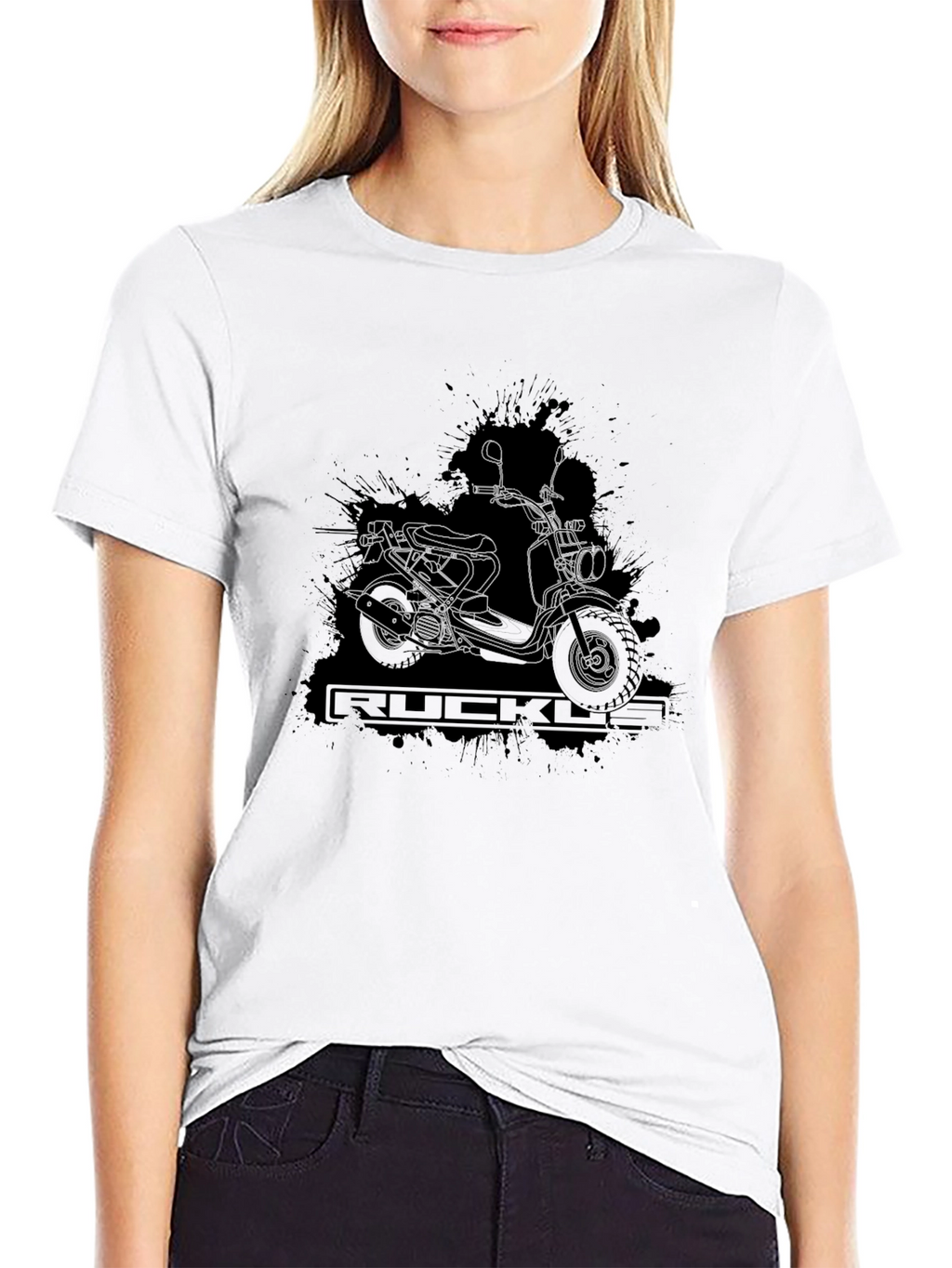 Ruckus Scooter Graphic T-Shirt - Black