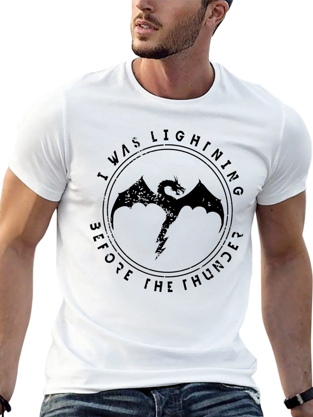 I Was Lightning Before The Thunder Dragon T-Shirt