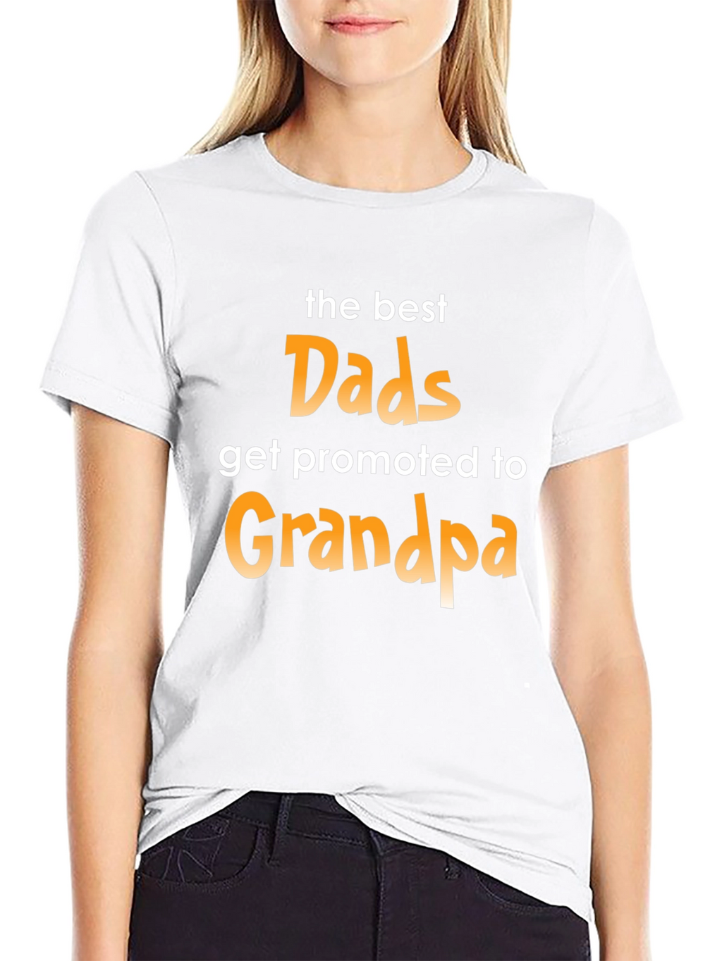 Best Dads Get Promoted to Grandpa Graphic T-Shirt