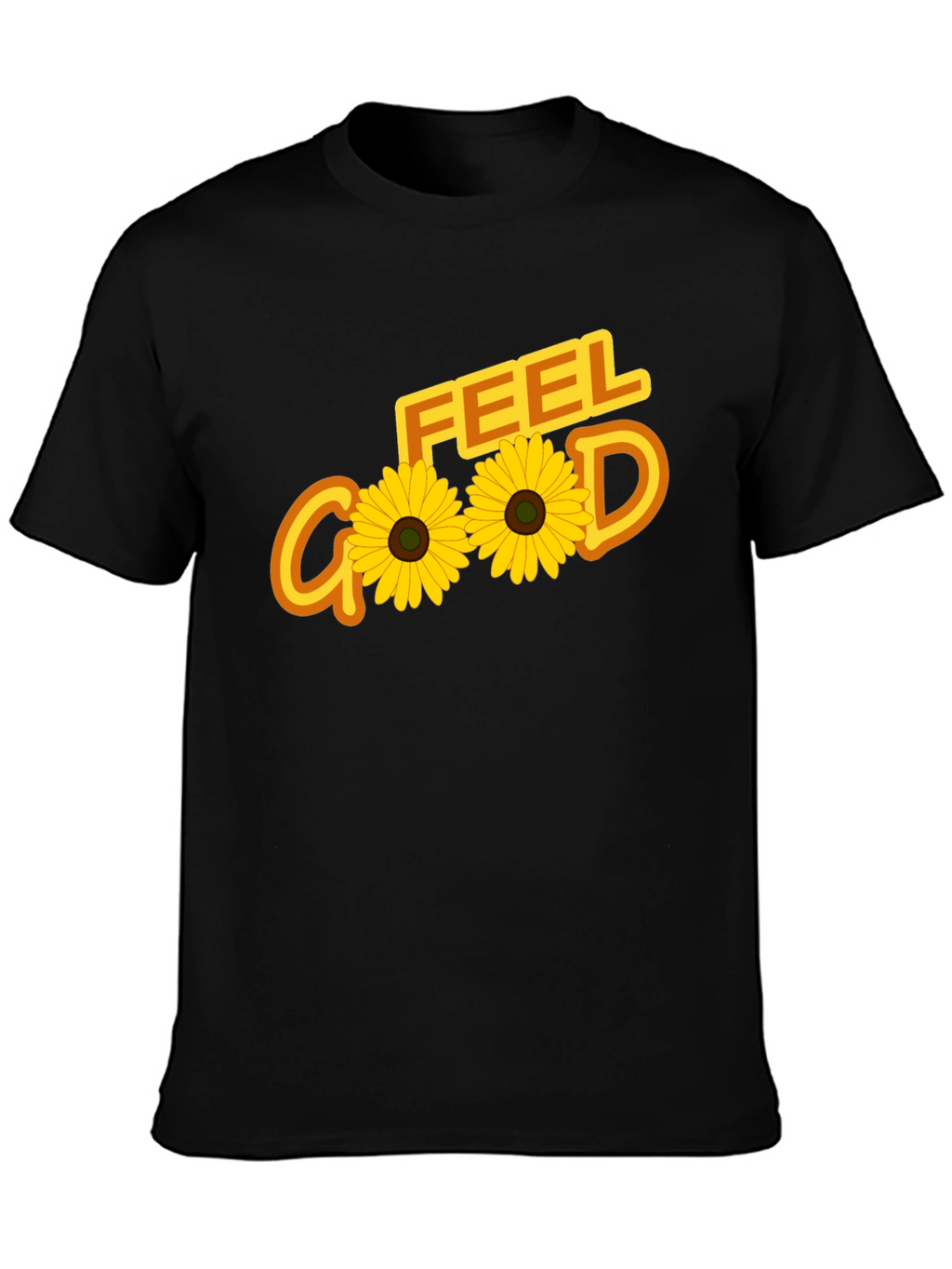 Feel Good Sunflower Graphic Tee - Black