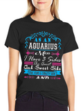 As an Aquarius Mens T-Shirt - 3 Sides