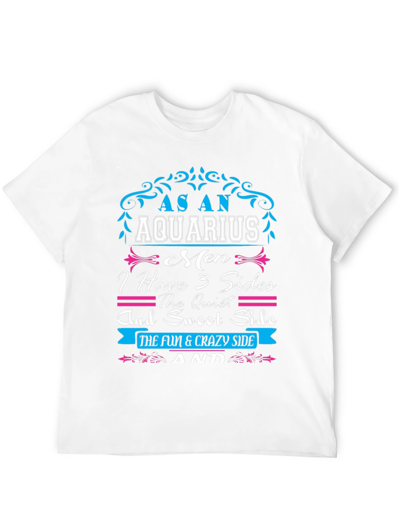 As an Aquarius Mens T-Shirt - 3 Sides