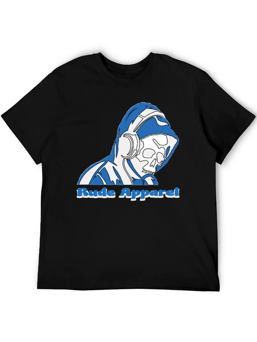Rude Apparel Skull Graphic Tee - Black