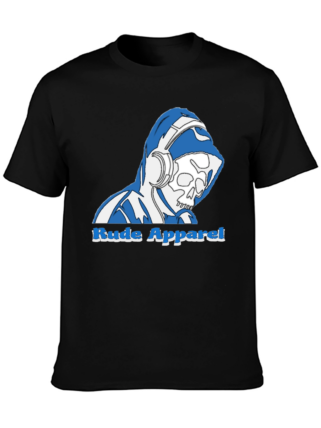 Rude Apparel Skull Graphic Tee - Black