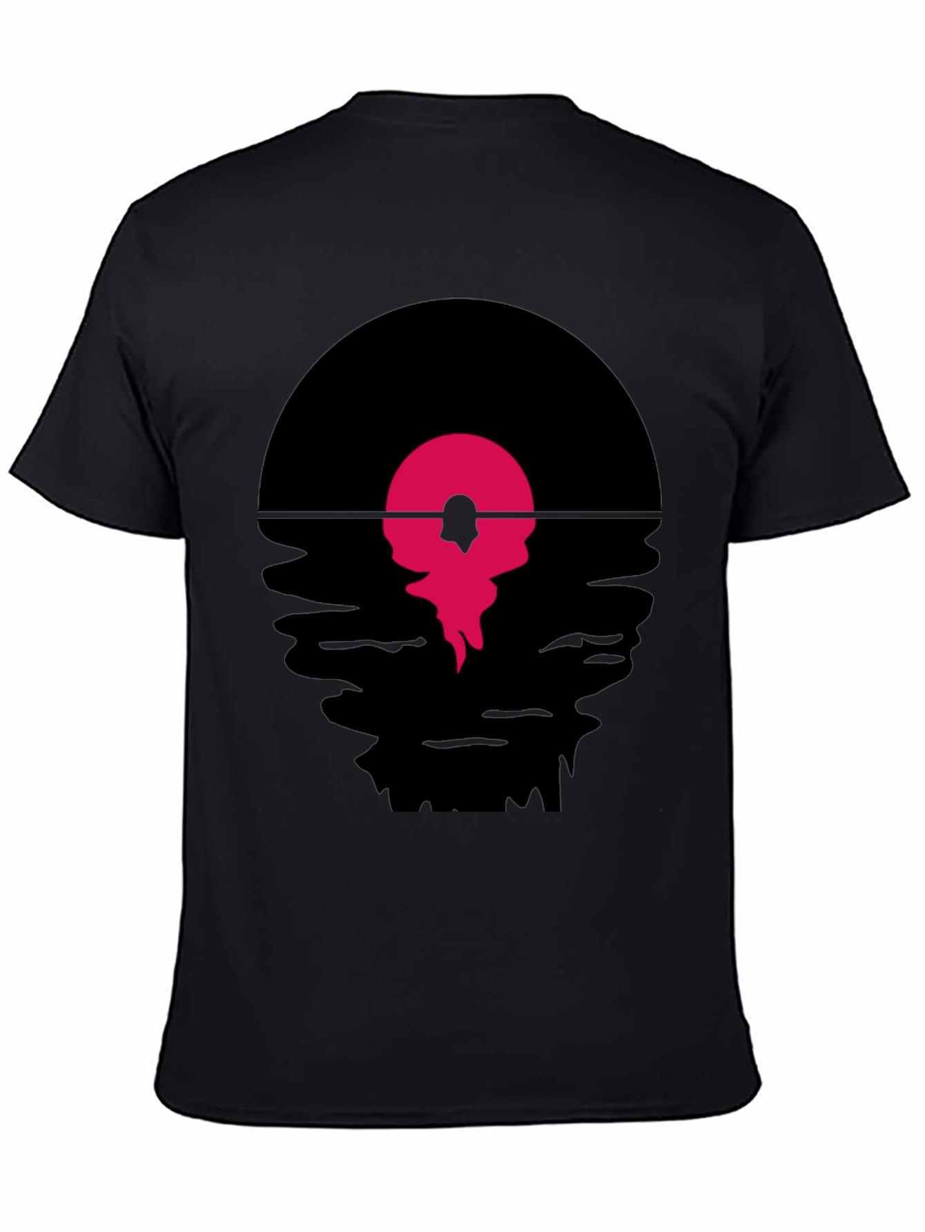 Retro Vinyl Record Sunset Graphic T-Shirt
