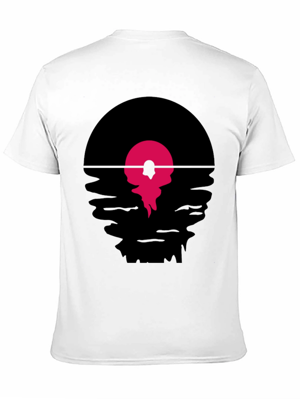 Retro Vinyl Record Sunset Graphic T-Shirt